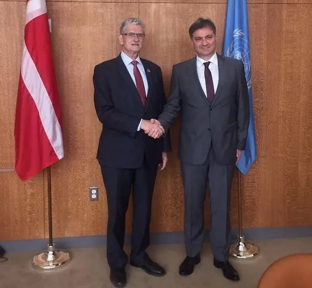 Chairman Zvizdić with UN General Assembly President
