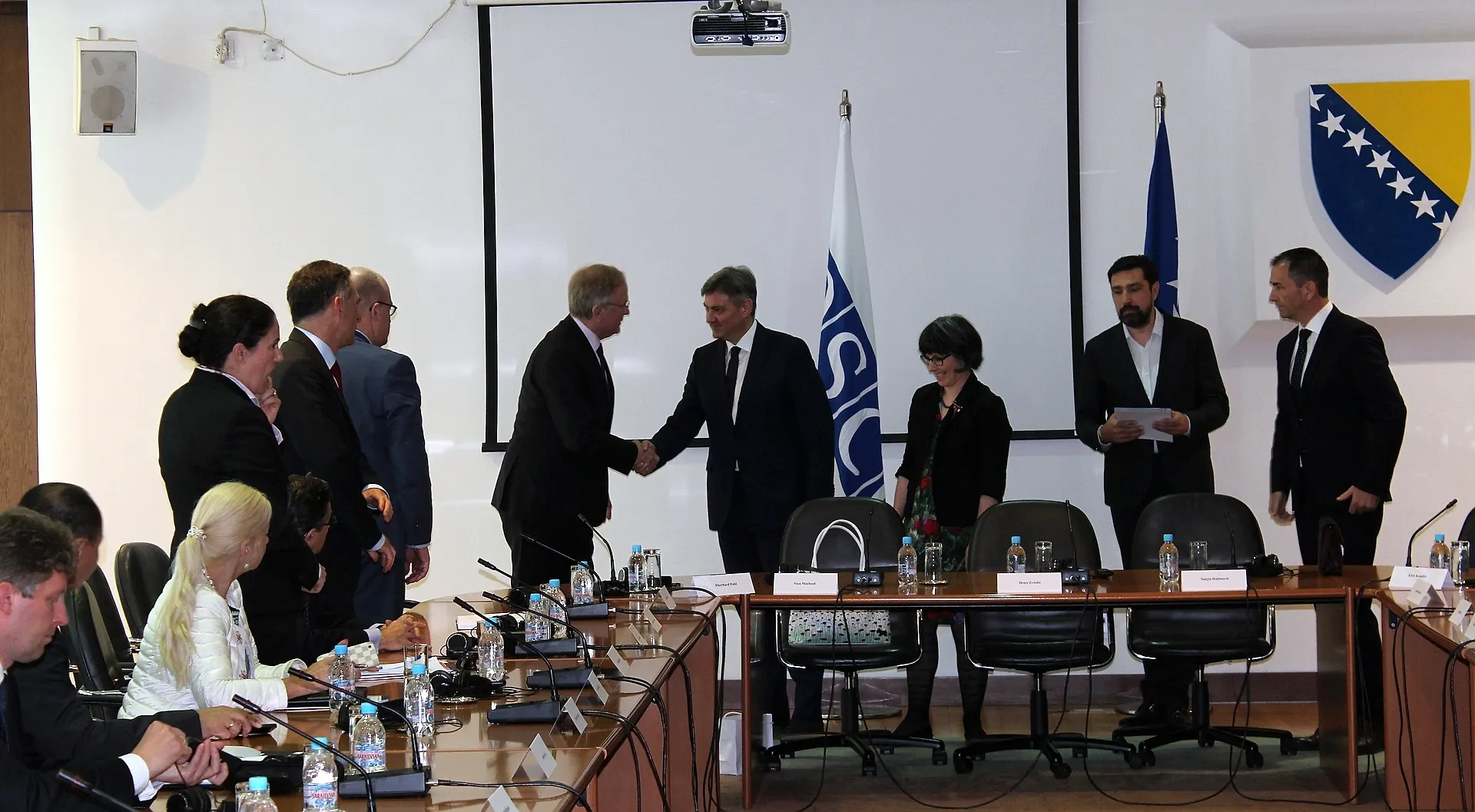 Chairman Zvizdić with OSCE Ambassadors