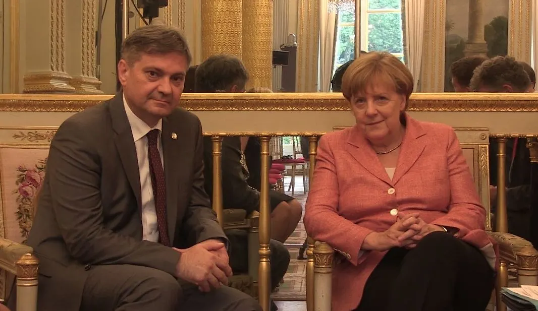 Chairman Zvizdić with Chancellor Merkel