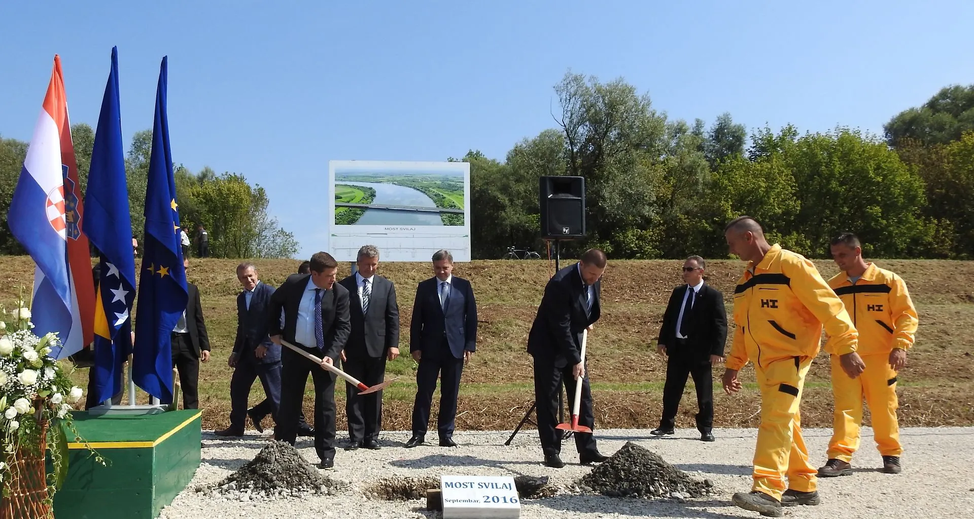 Construction of Inter-State Bridge on Sava River Near Svilaj Started