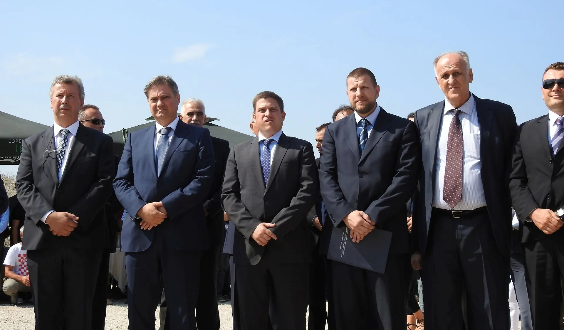 Ministri Jusko i Butković položili kamen-temeljac za izgradnju mosta na Savi kod Svilaja