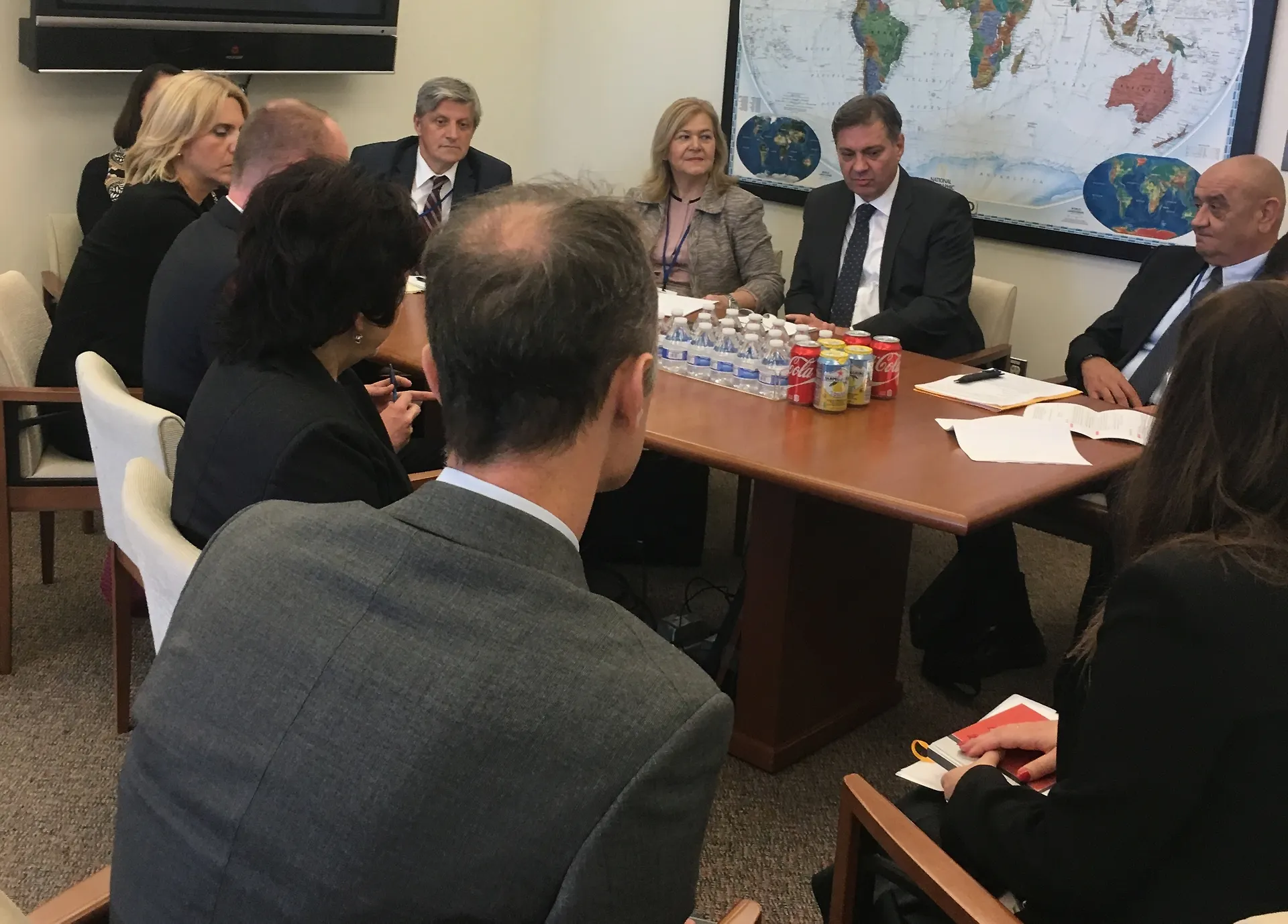 Chairman Zvizdić and Minister Bevanda with IMF Executive Director in Washington