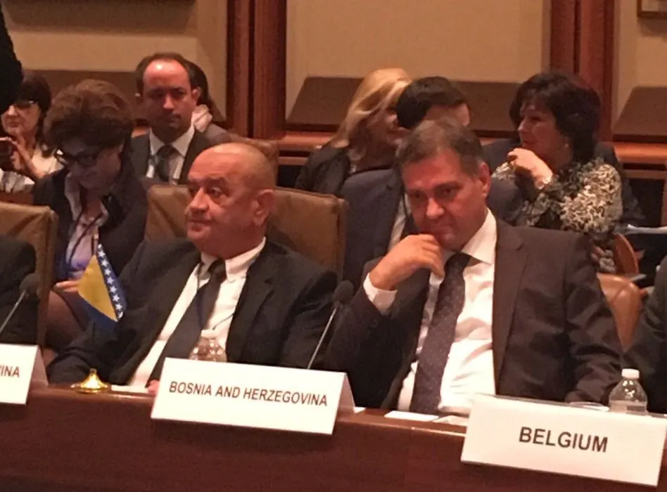 Chairman Zvizdić and Minister Bevanda at Constituency Meeting