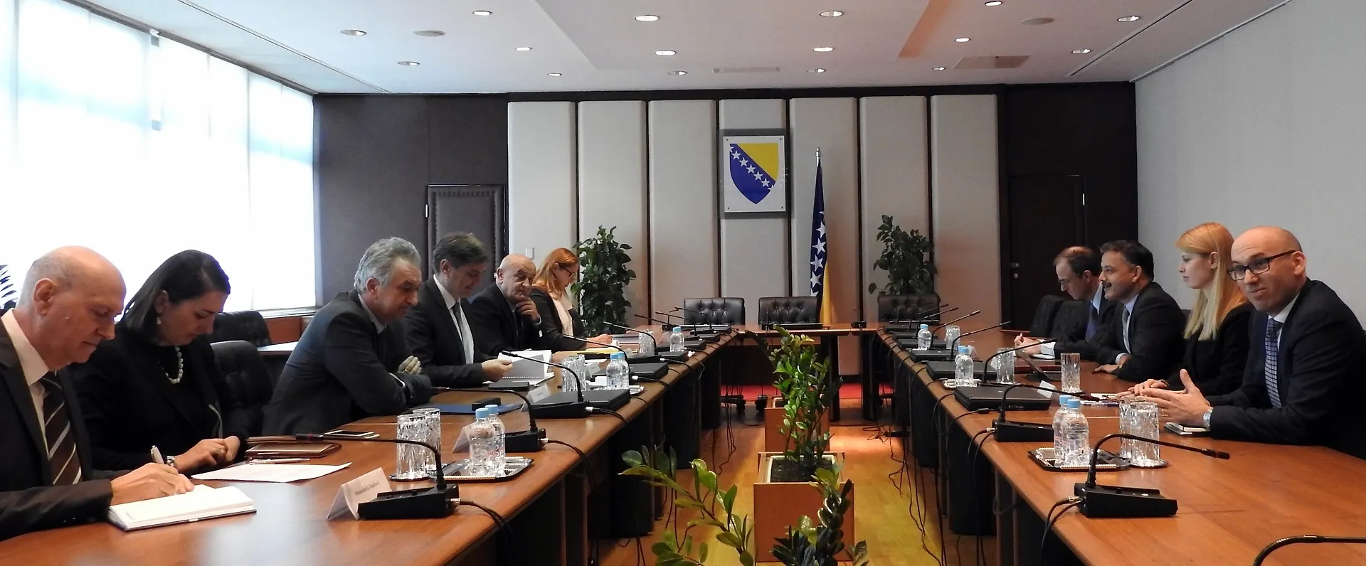 Chairman Zvizdić with His Deputies Bevanda and Šarović in Meeting with IMF Delegation