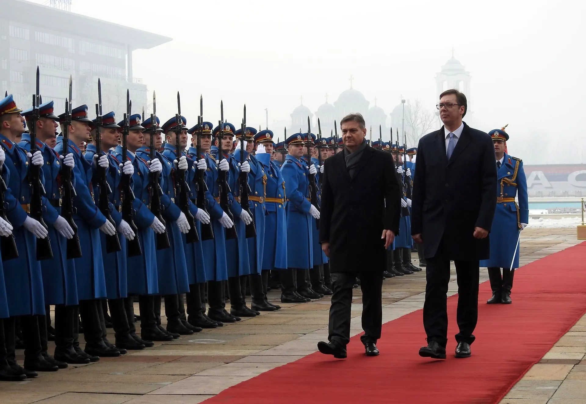 Chairman Zvizdić Welcomed in Belgrade wit Highest State and Military Honours (VIDEO)