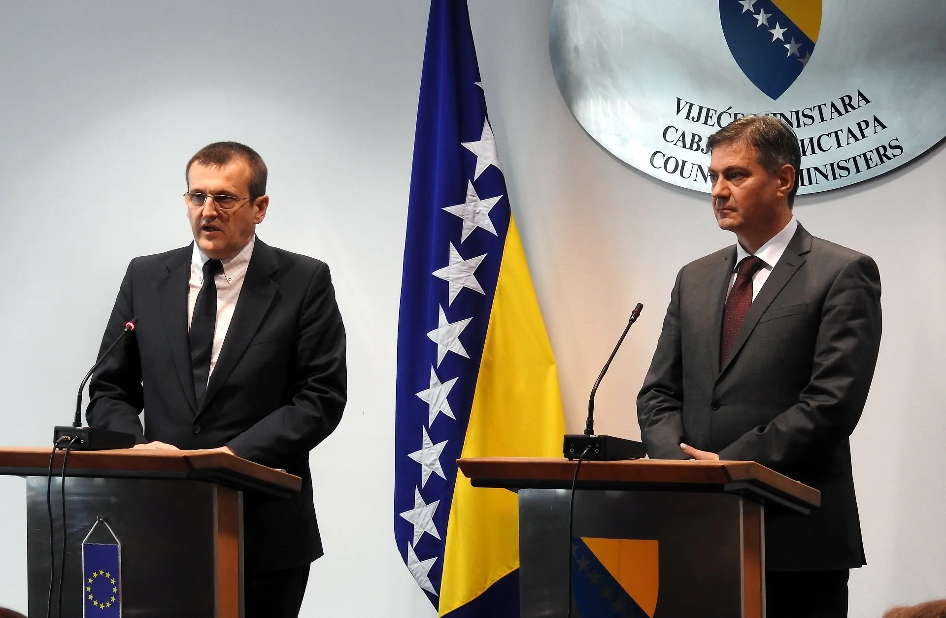 Konferencija za novinare predsjedavajućeg Zvizdića i izvjestioca Evropskog parlamenta Dan Prede  (AUDIO)

