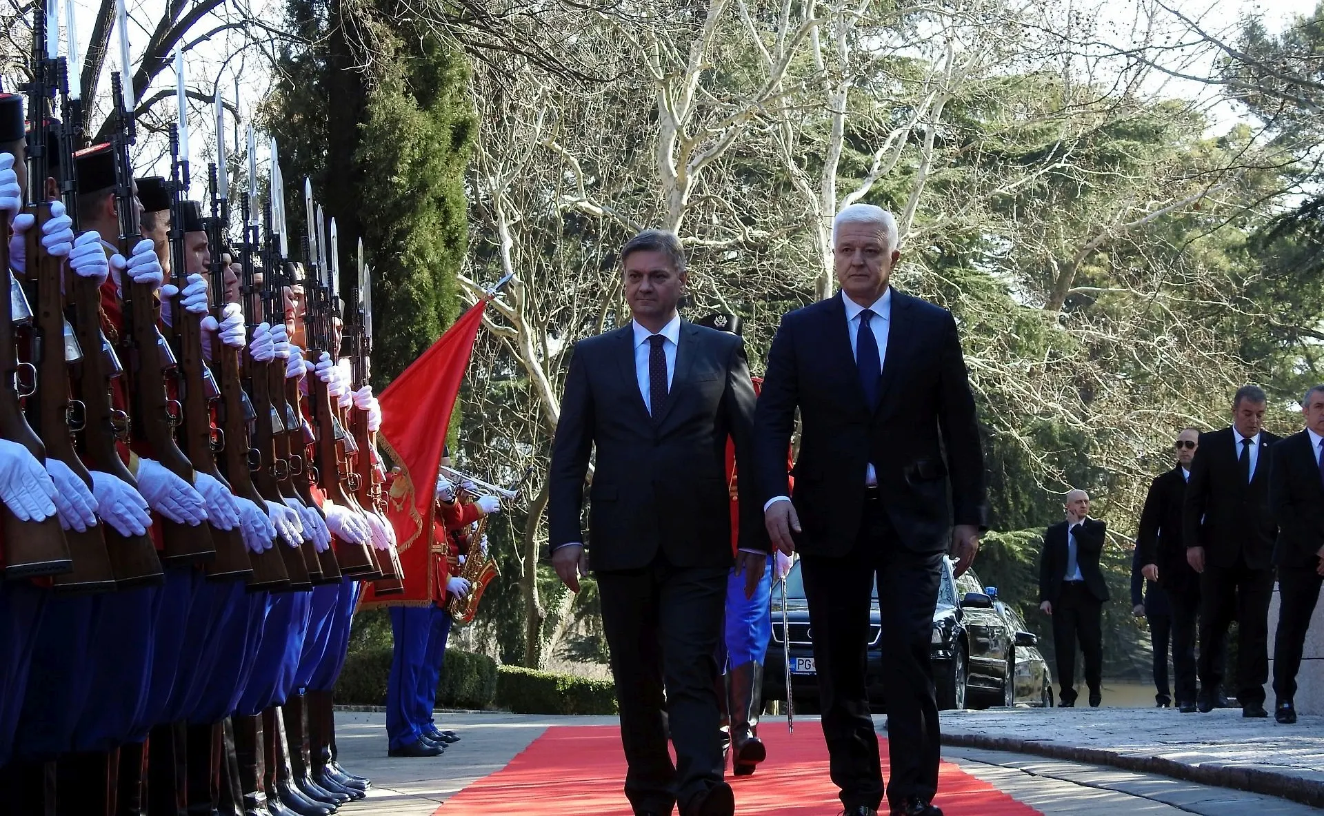 Chairman Zvizdić Welcomed in Podgorica with Highest State and Military Honours (VIDEO)