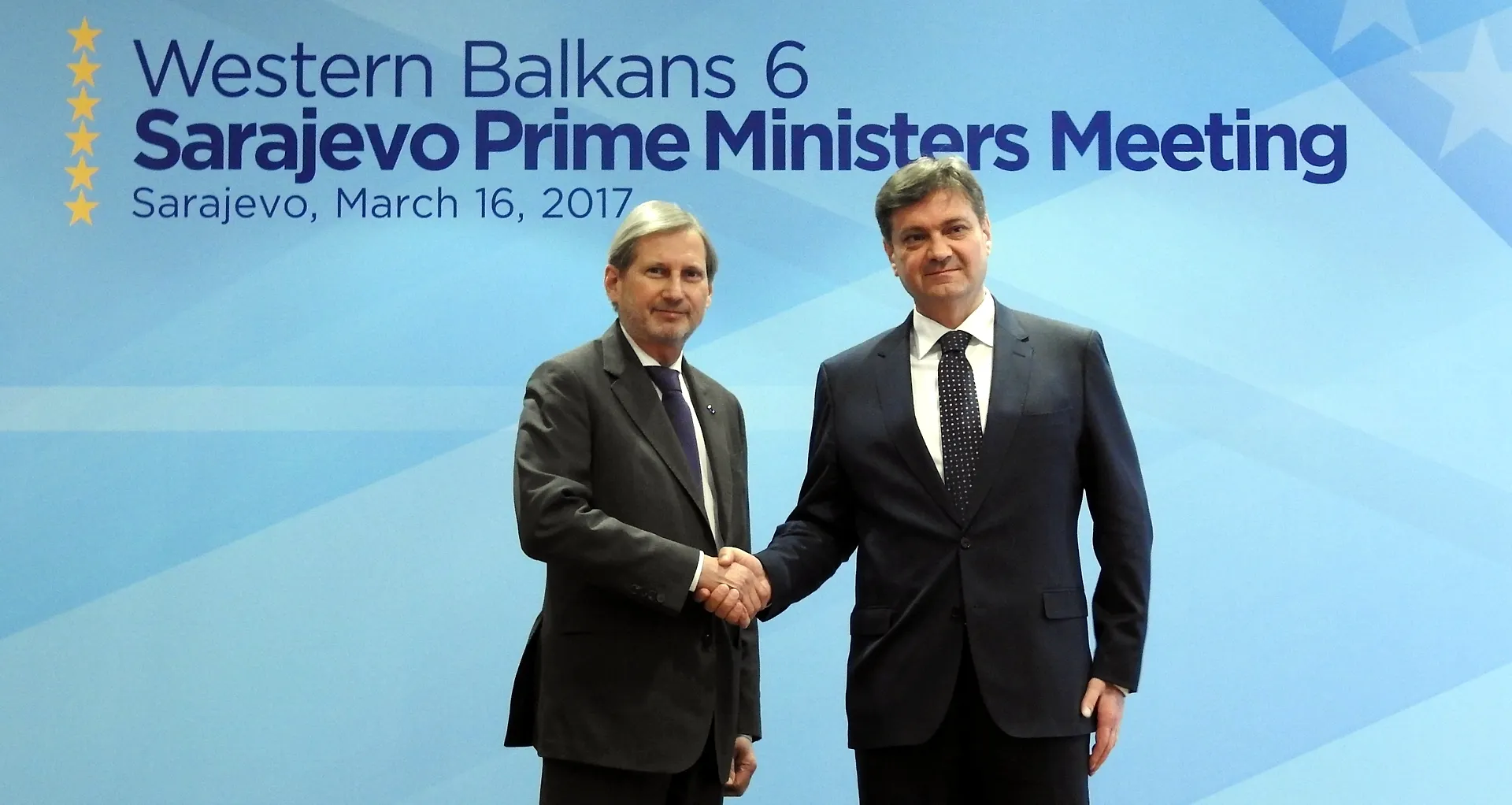 Predsjedavajući Zvizdić sa komesarom Hahnom