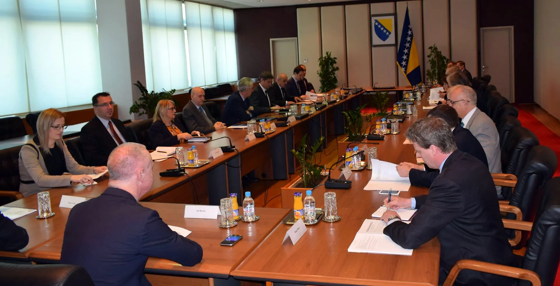 Chairman Zvizdić and His Deputies Bevanda and Šarović with EBRD High Delegation