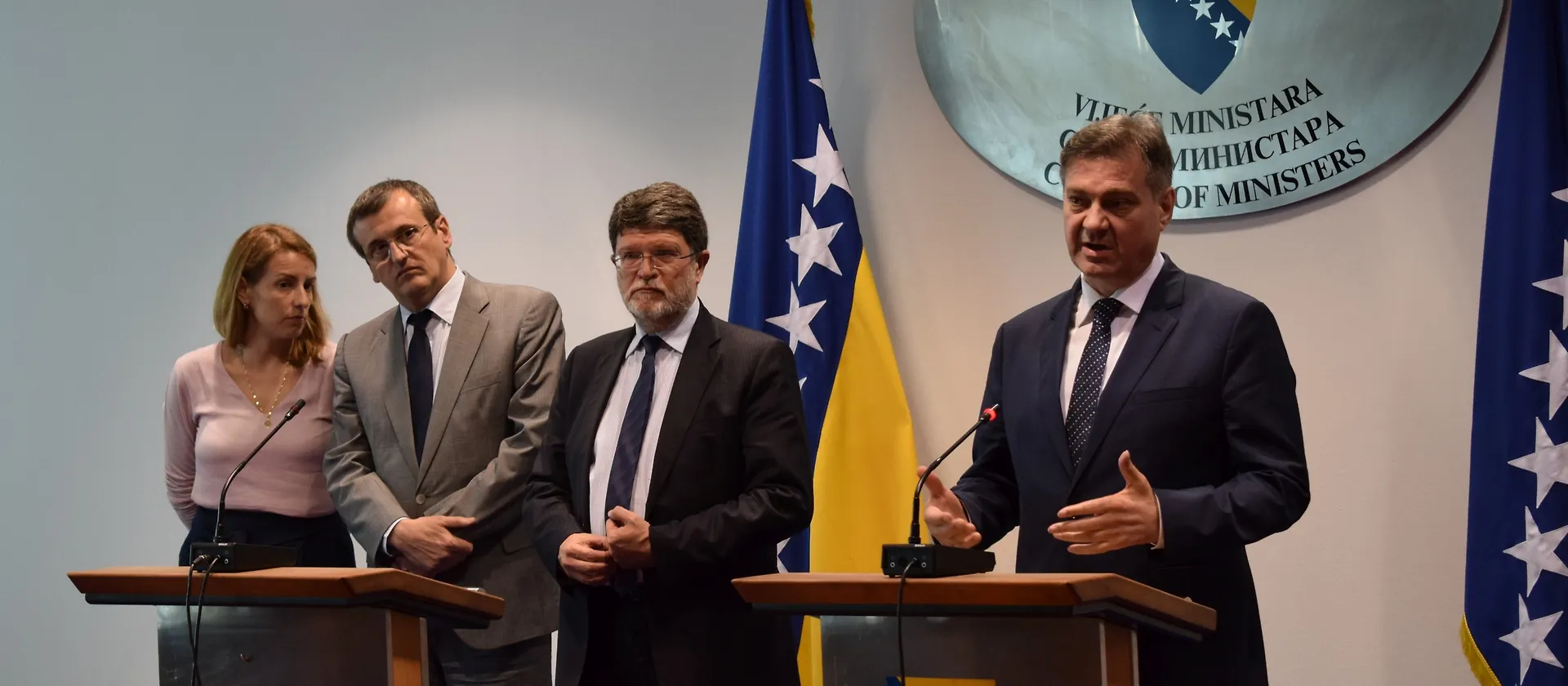 Izjave za medije predsjedatelja VMBiH Denisa Zvizdića, predsjednika Delegacije EP Tonina Picule i izvjestitelja EP za BiH Cristiana Dan Prede (AUDIO)