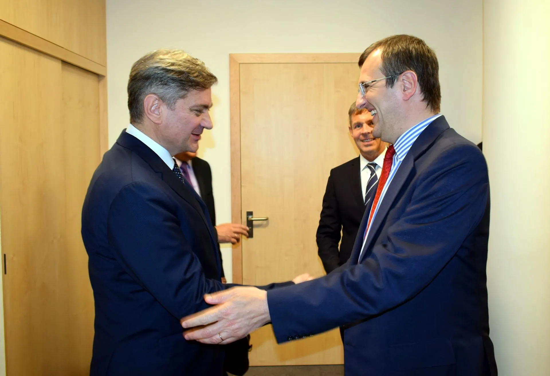 Predsjedatelj Zvizdić s europarlamentarcima Dan Predom, Piculom i Radošem 