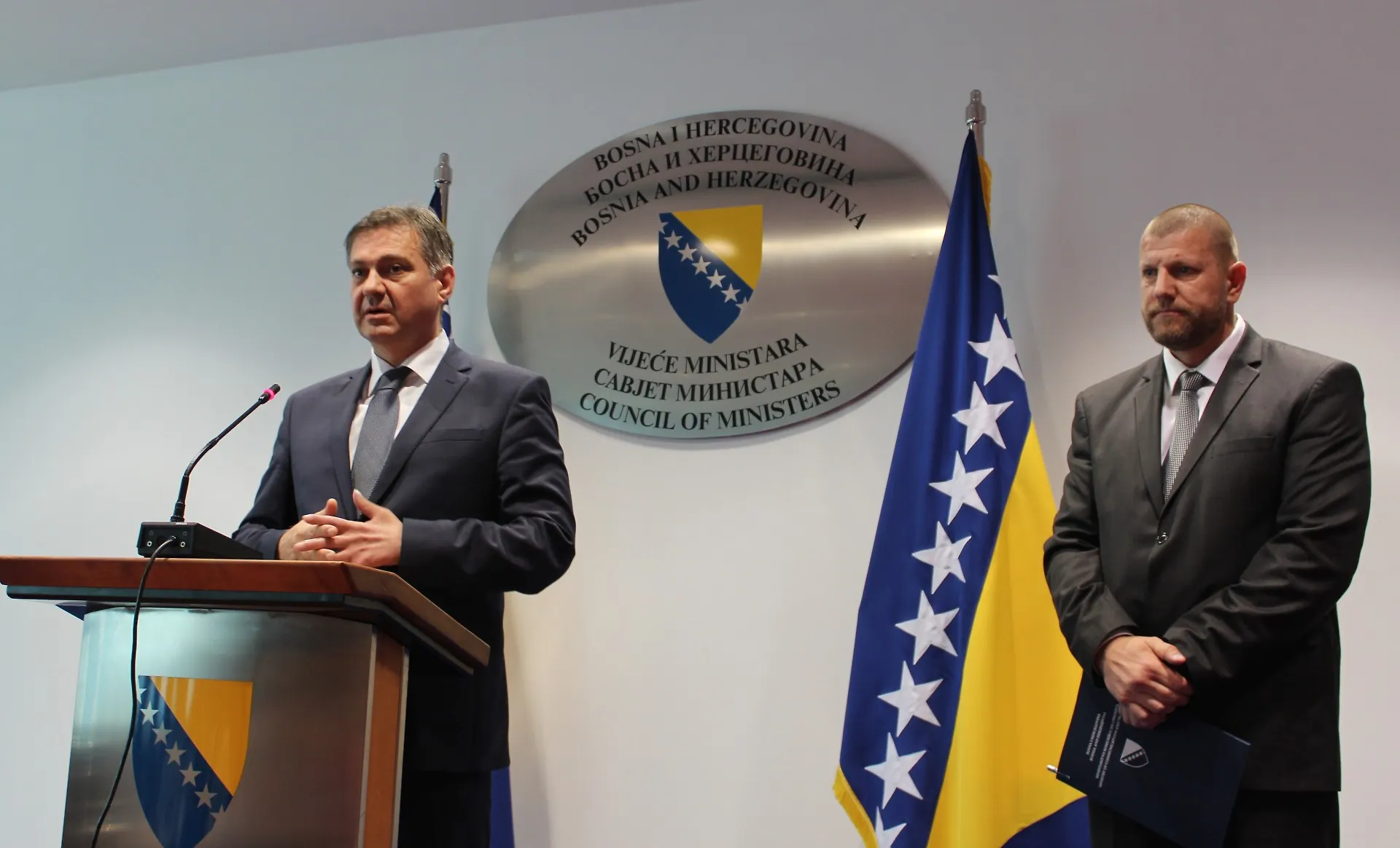 Konferencija za medije predsjedatelja Zvizdića i ministra Juska (AUDIO)