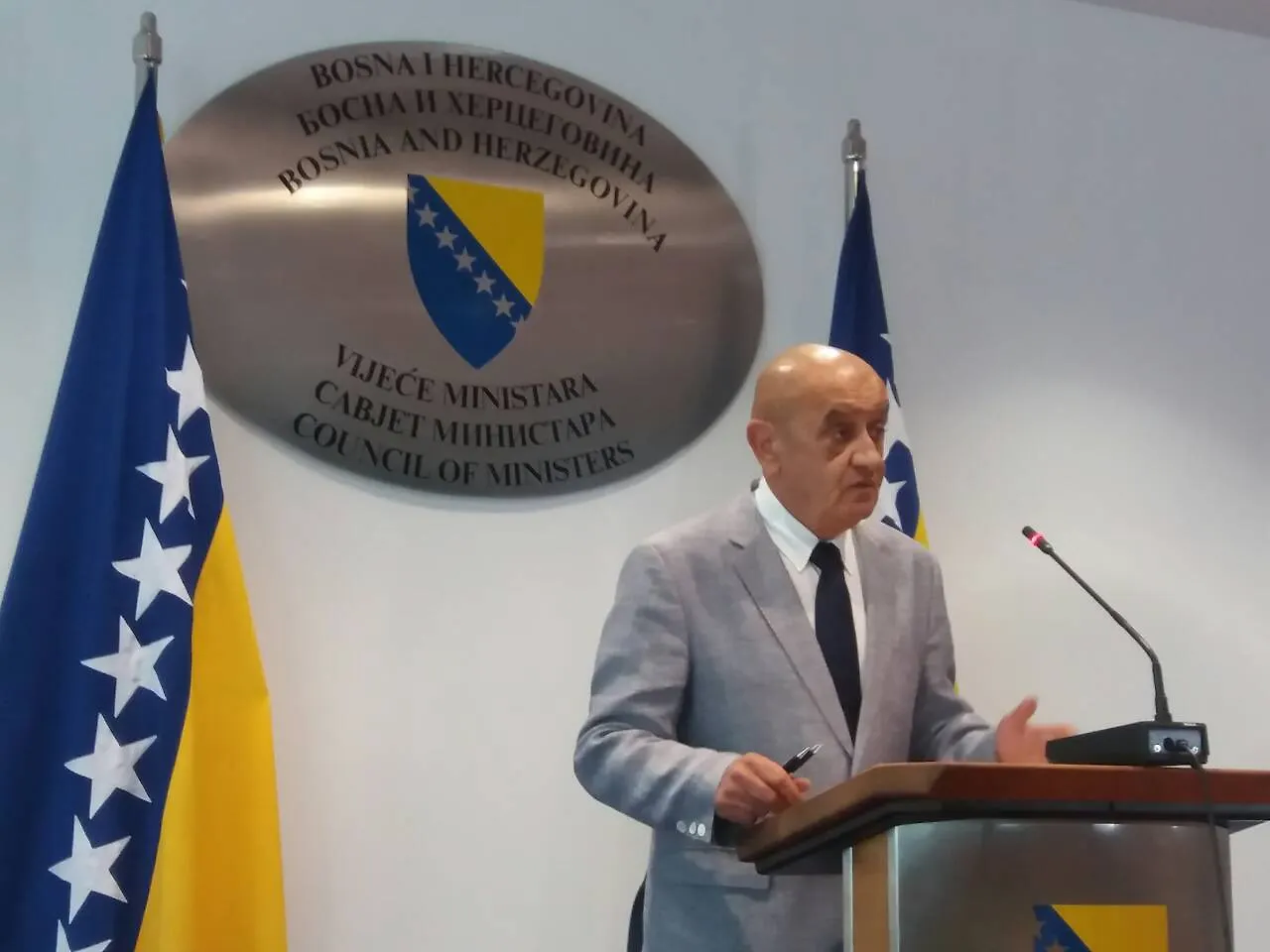 Konferencija za medije ministra Bevande (AUDIO)