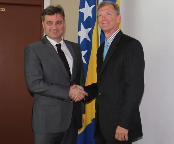 Chairman Zvizdić Talks with New Head of OSCE Mission  in BIH