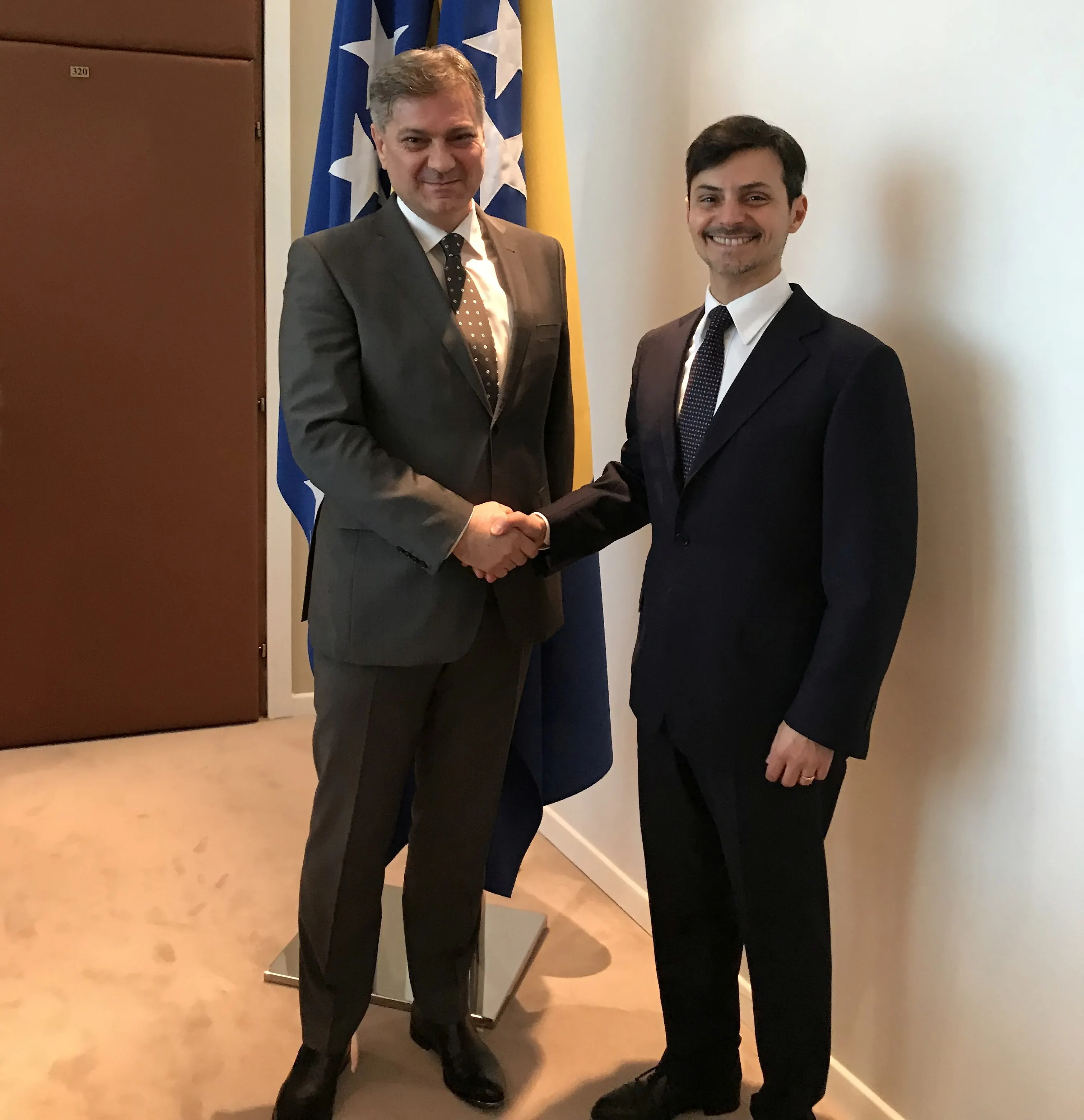 
Predsjedatelj Zvizdić primio talijanskog veleposlanika Nicolu Minasija
