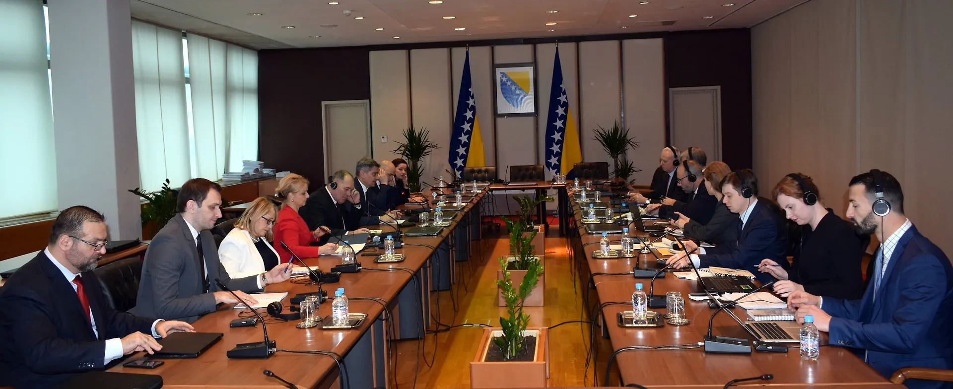 Chairman Zvizdić and Minister Mektić with FATF Technical Mission