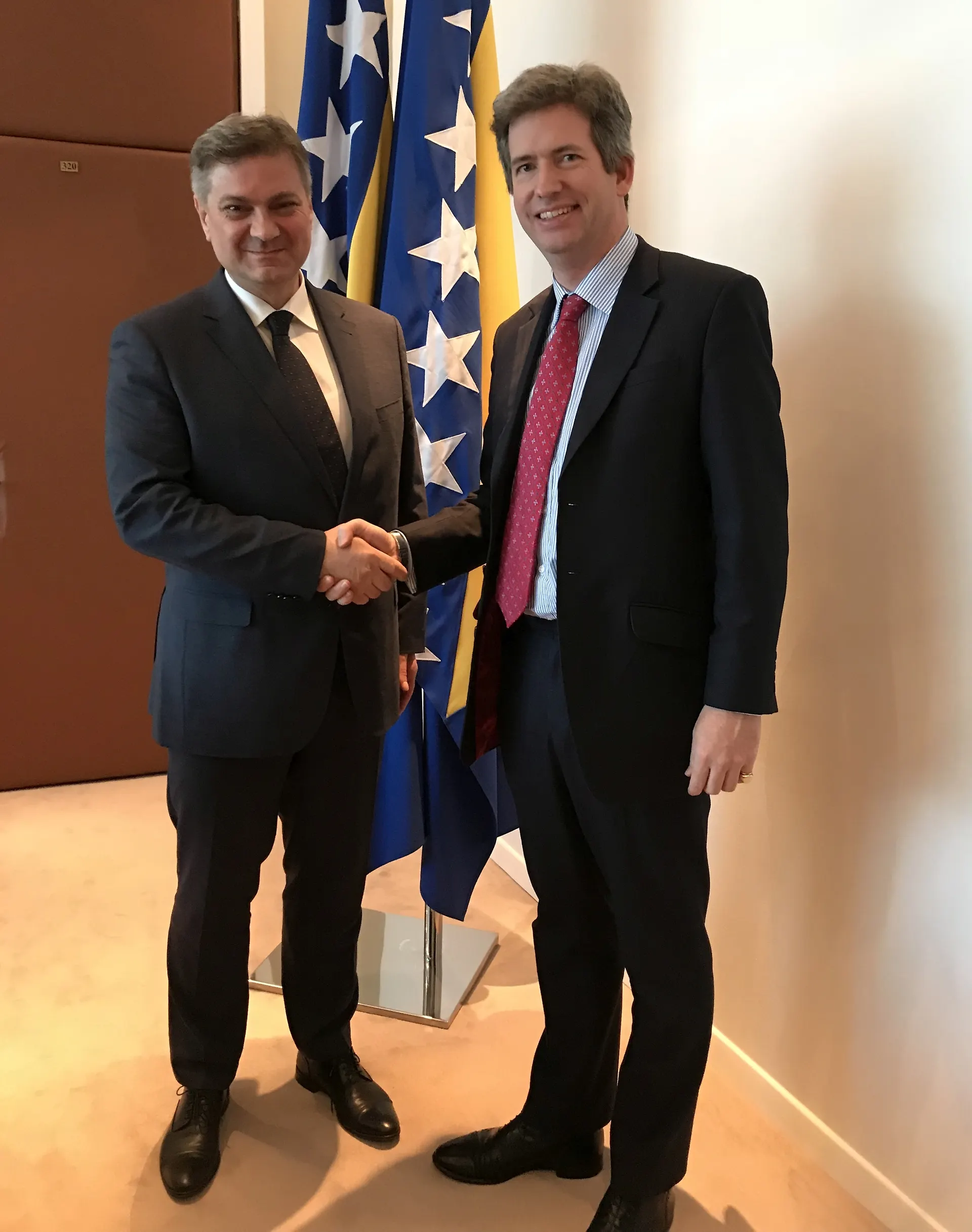 Predsjedatelj Zvizdić s veleposlanikom Fergusonom