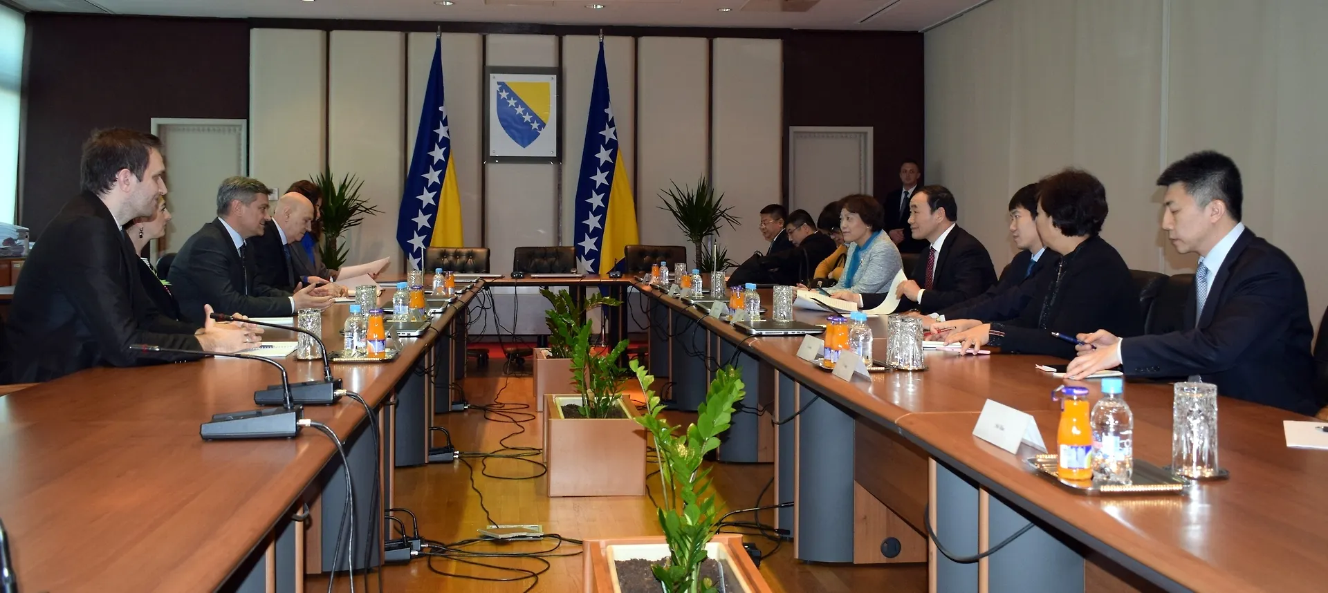 Chairman Zvizdić with Delegation of city Management of Tianjin