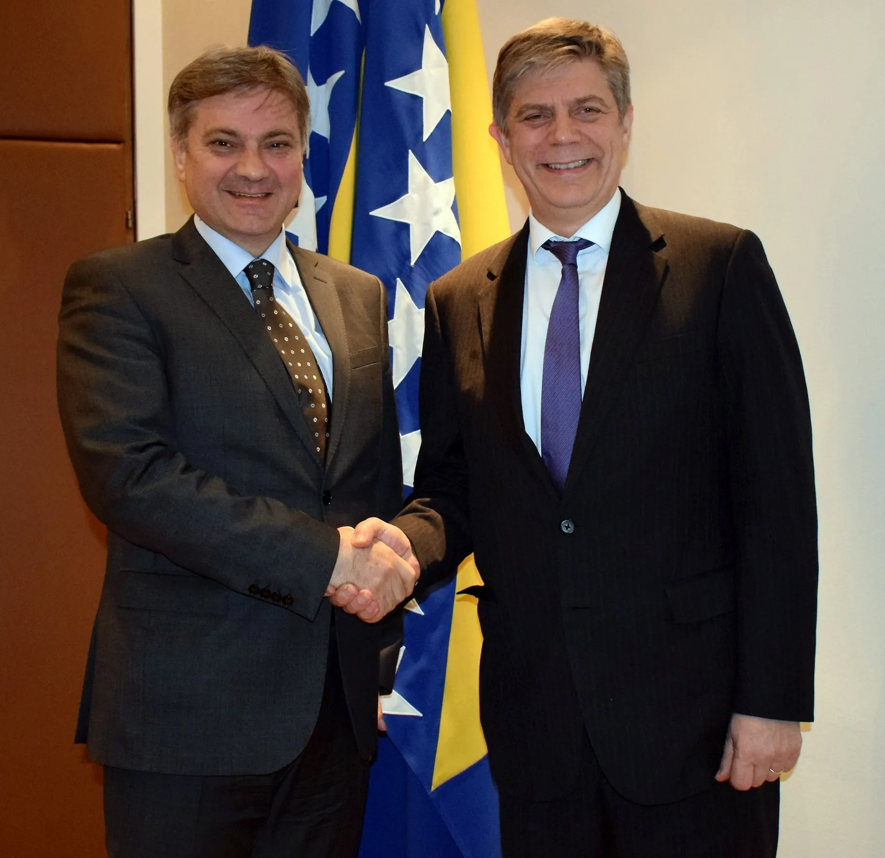 Chairman Zvizdić with Ambassador Wigemark