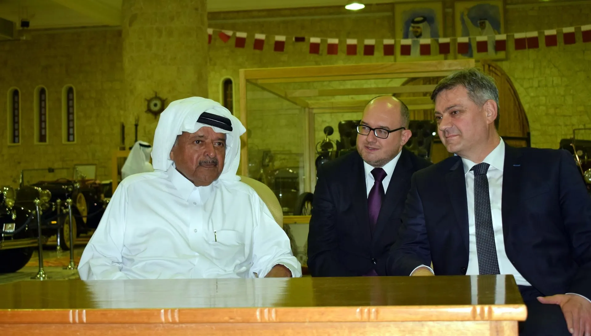 Chairman Zvizdić talks with QBA Chairman