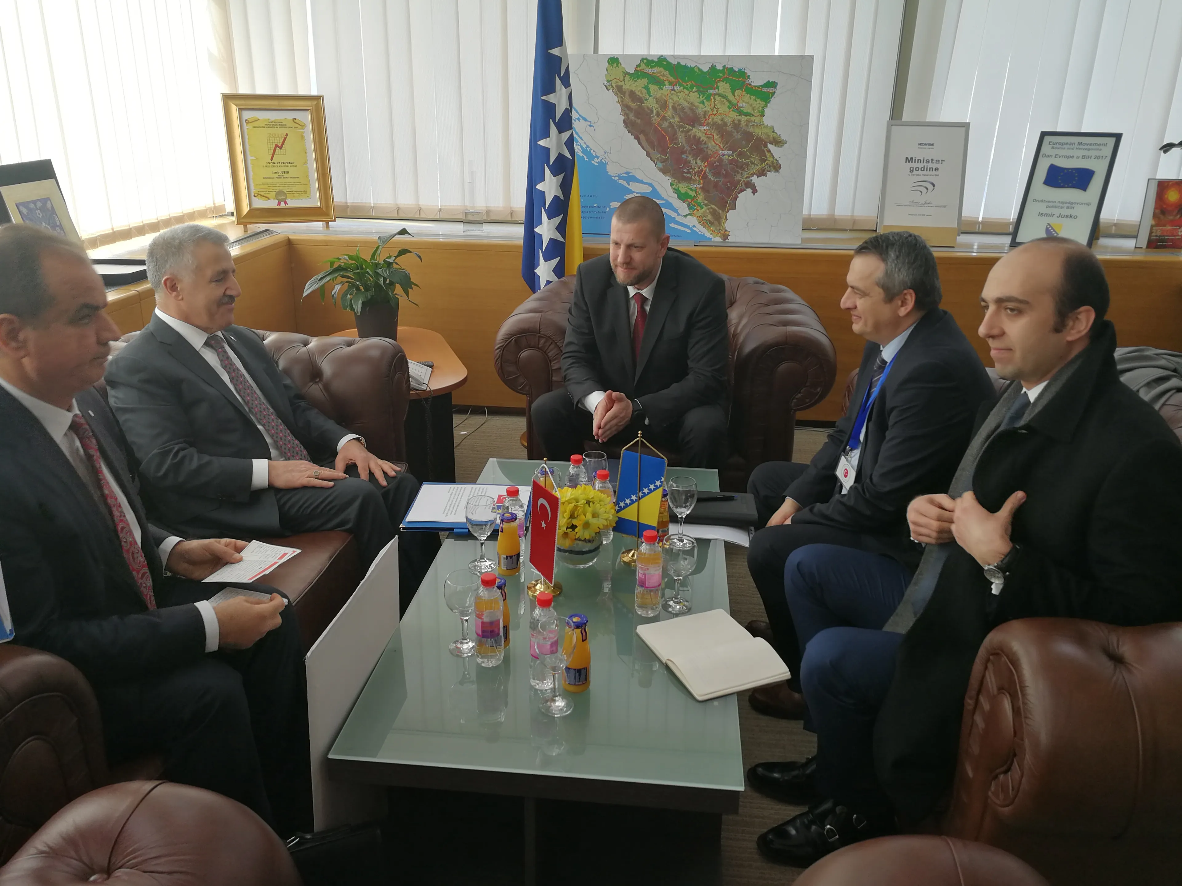 Chairman Zvizdić Receives Prime Minister of Republic of Turkey Binali Yildrim