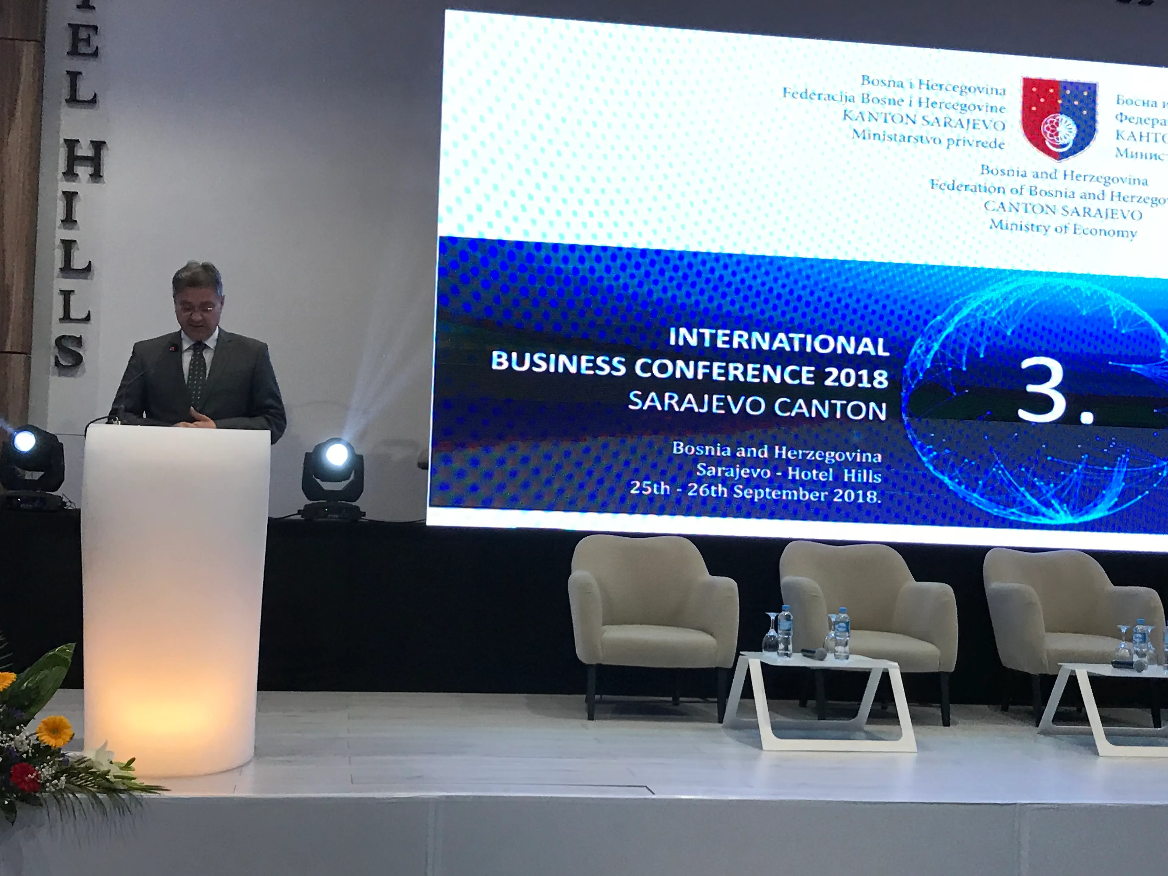 Обраћање предсједавајућег Звиздића на Међународној пословној конференцији