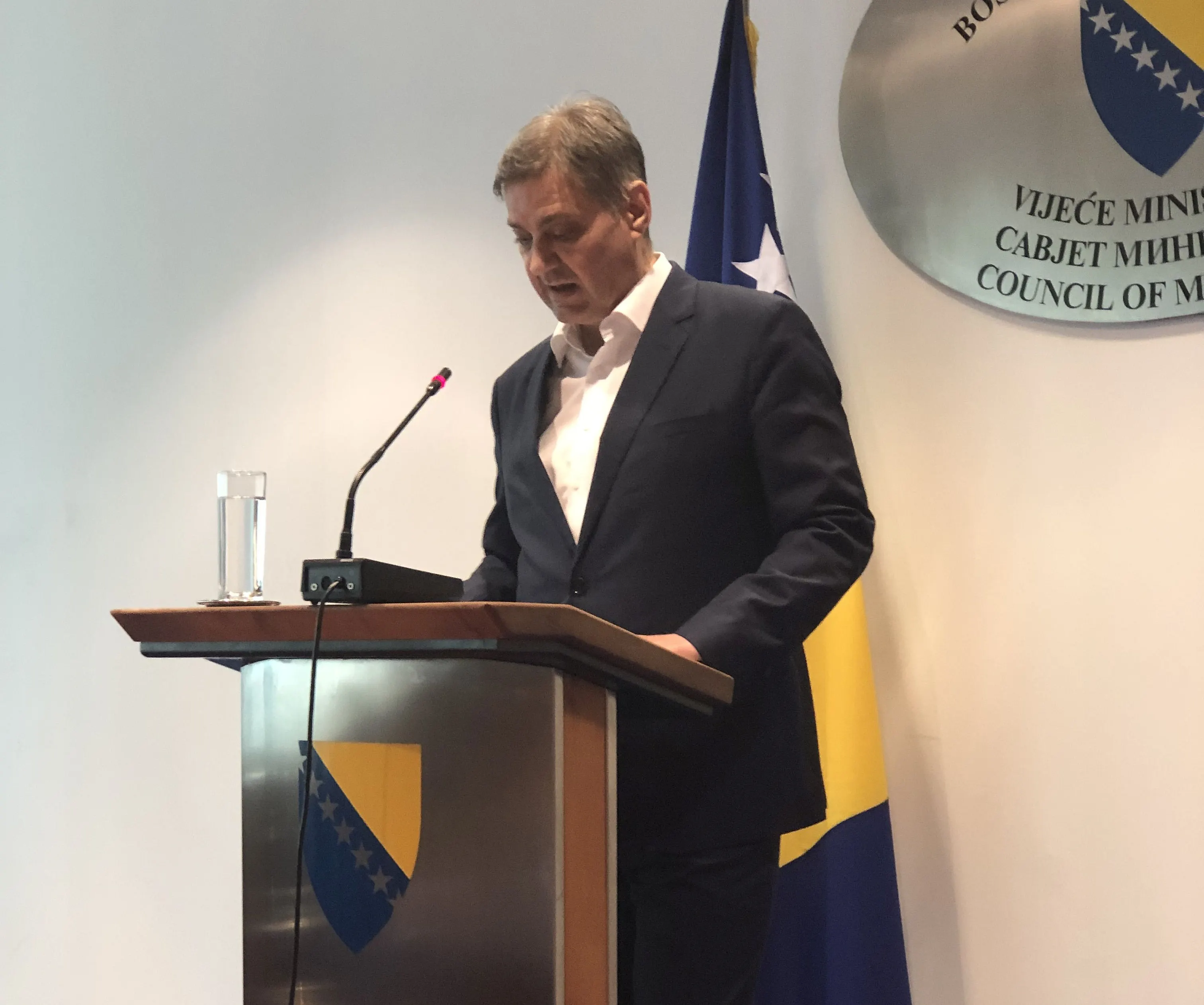 Konferencija za medije predsjedatelja Zvizdića nakon povratka iz Poznanja