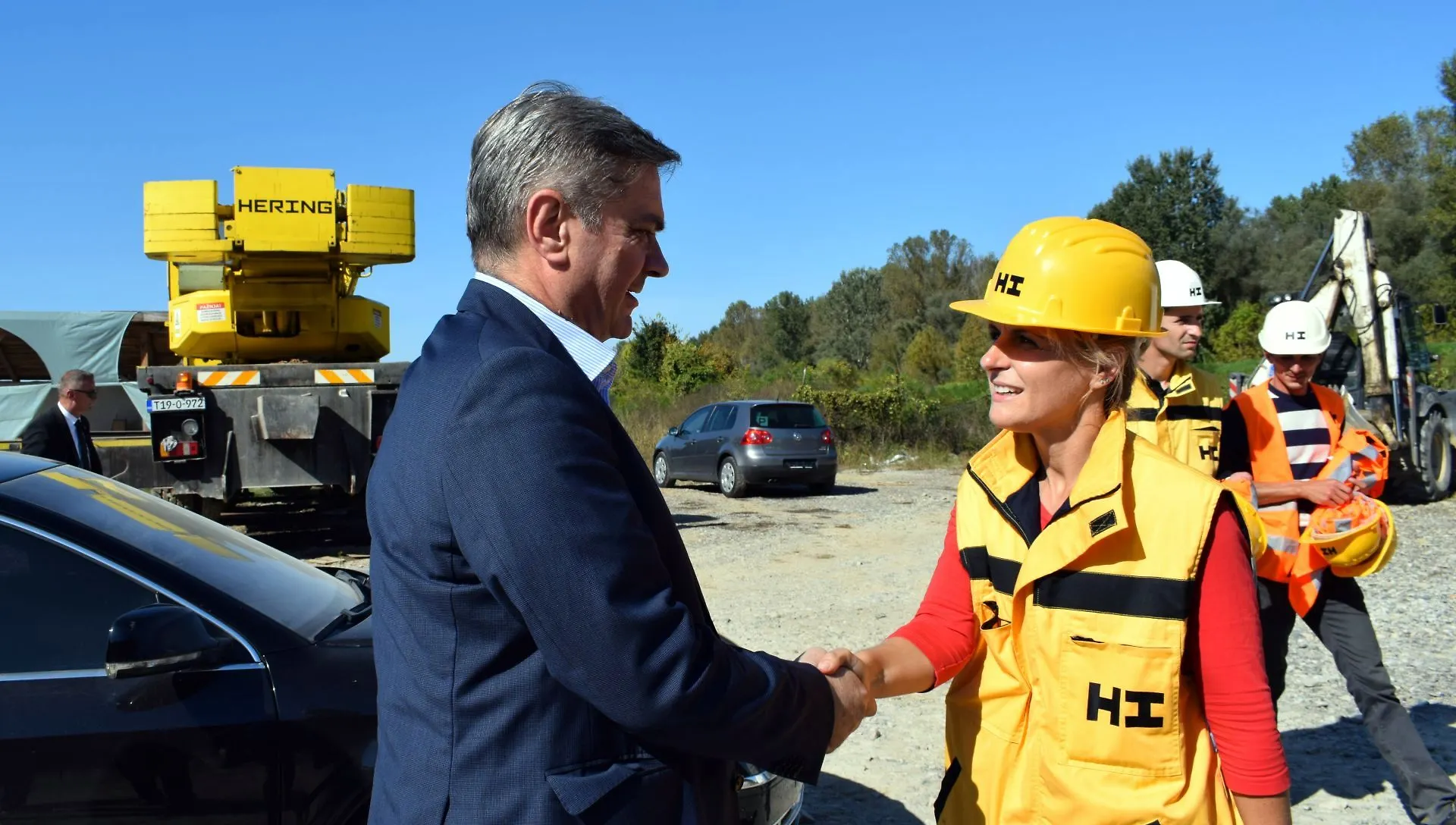 Chairman Zvizdić Visits Svilaj Bridge Construction Site