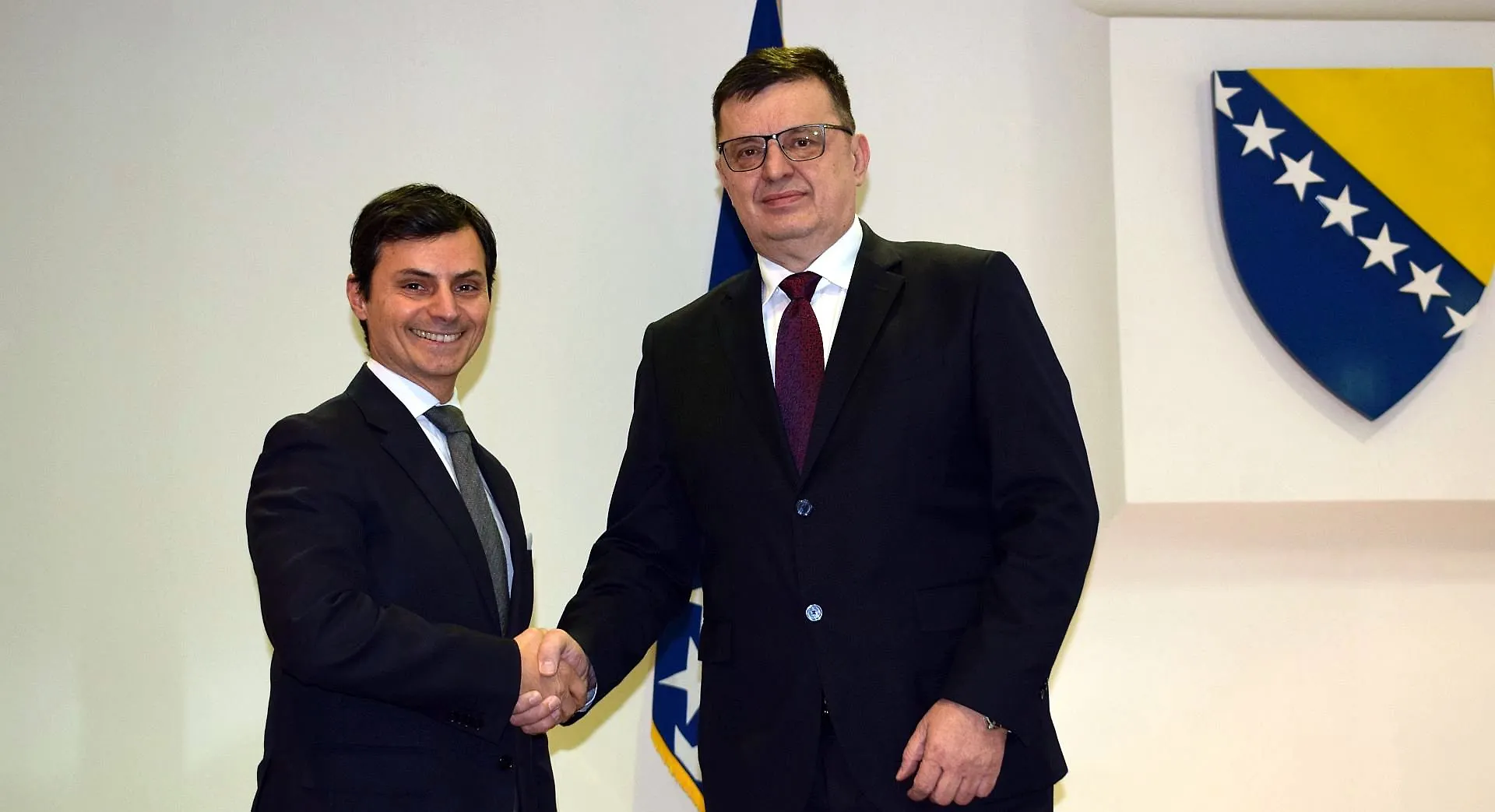 Chairman Telgetija with Ambassador of Italy
