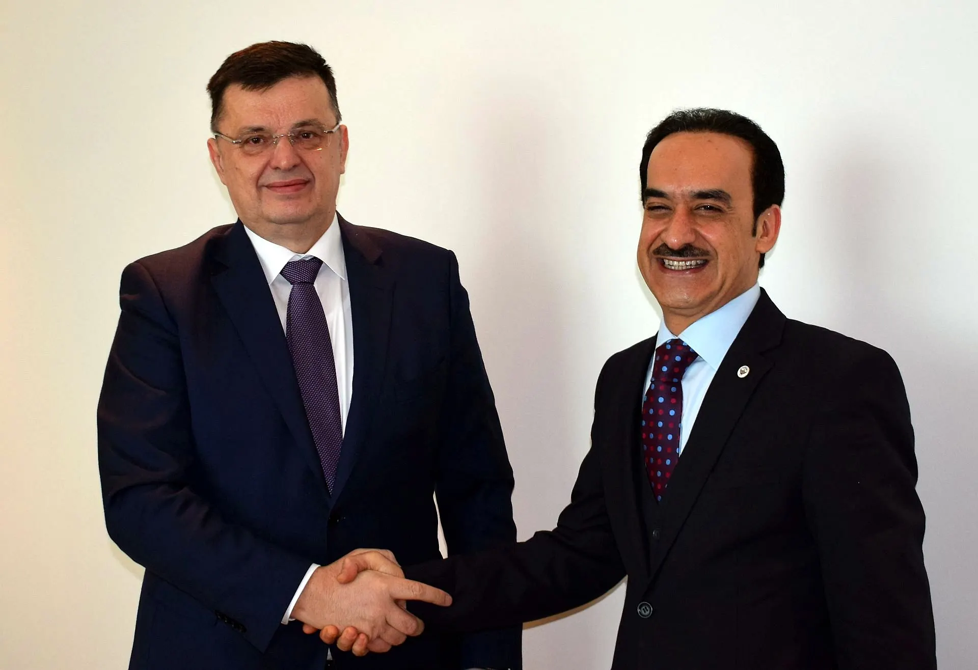 Chairman Tegeltija with Ambassador of Kuwait in BIH Al Sharah

