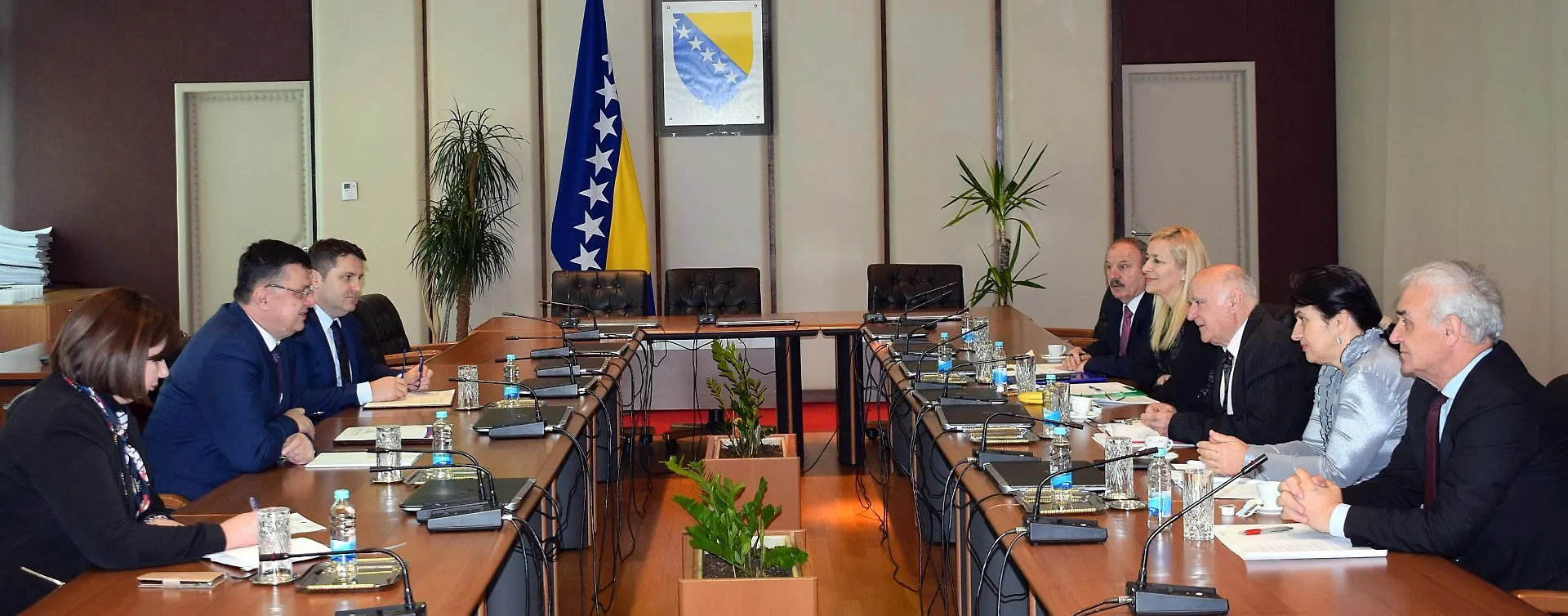 Chairman Tegeltija with Delegation of Republic Organisation of Families of Imprisoned and Killed Soldiers and Missing Civilians