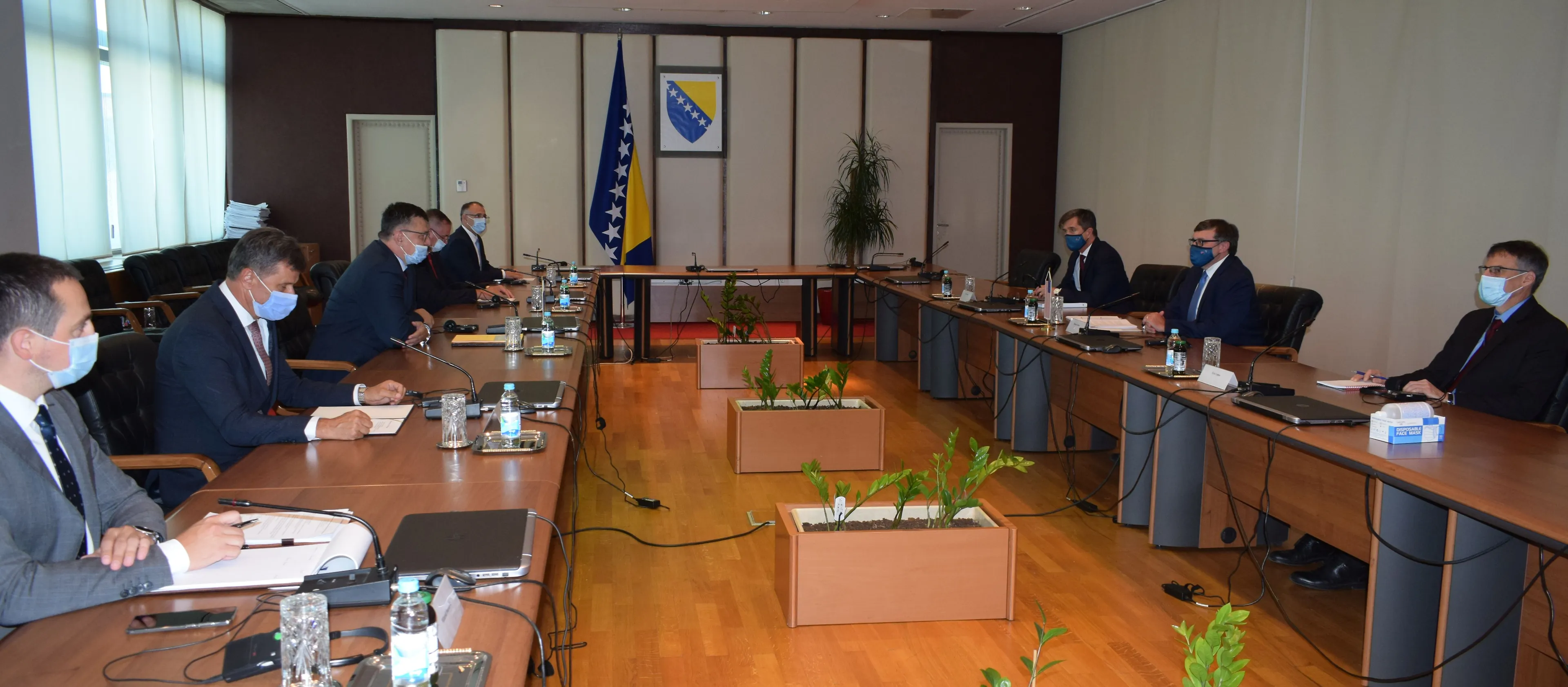 Tegeltija, Višković and Novalić Talk with Palmer