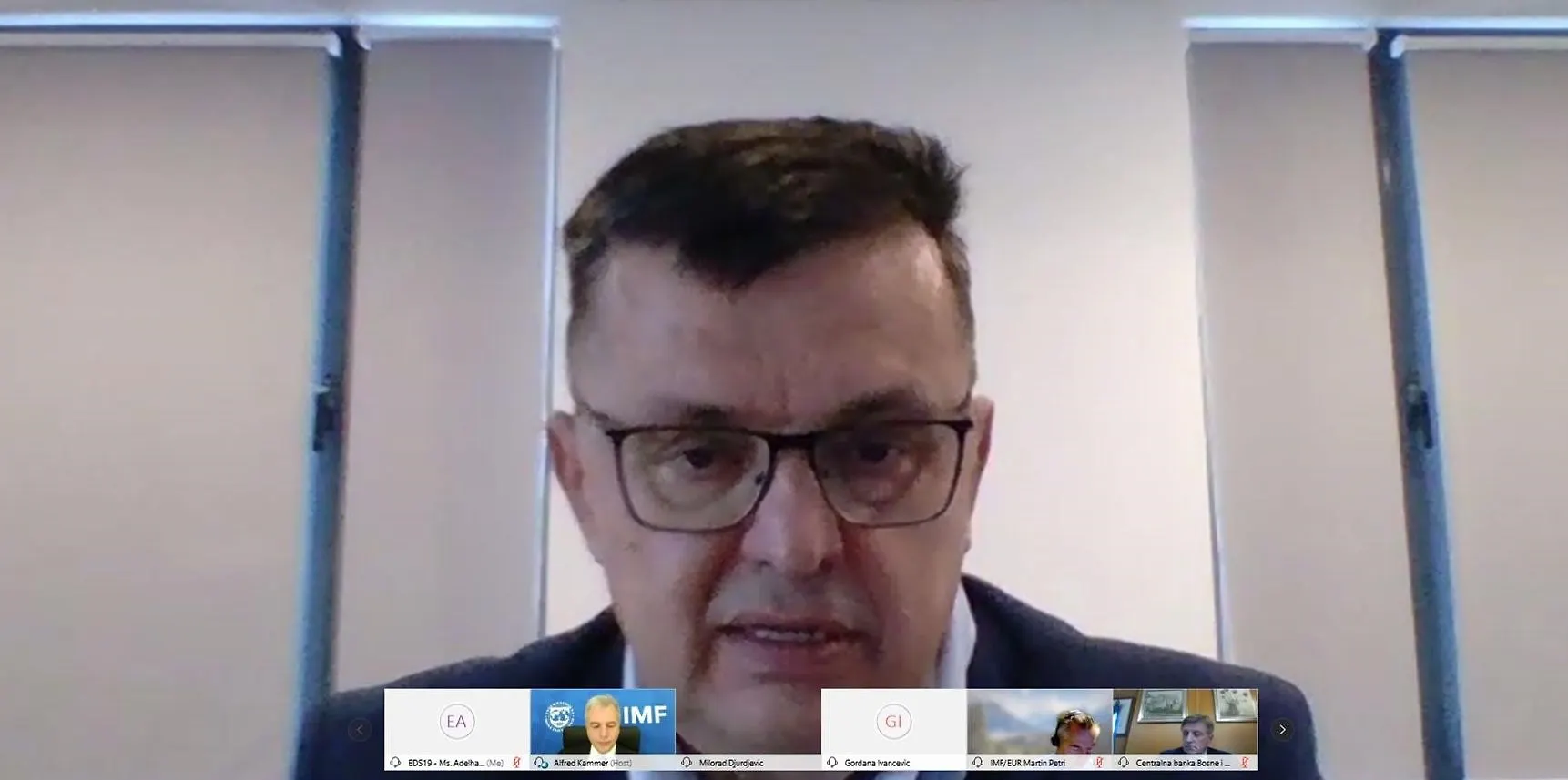 Predsjedatelj Tegeltija s direktorom MMF-a za Europu Kammerom