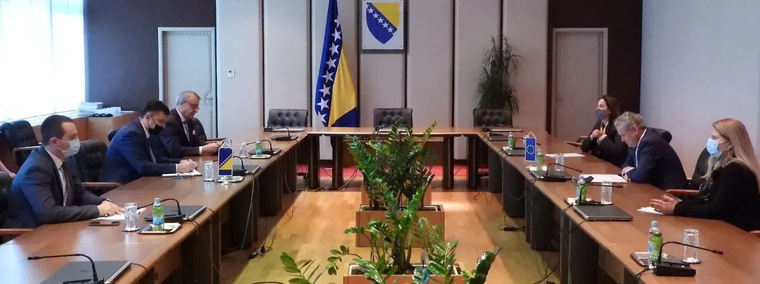 Predsjedavajući Tegeltija razgovarao sa šefom Delegacije EU u BiH Sattlerom