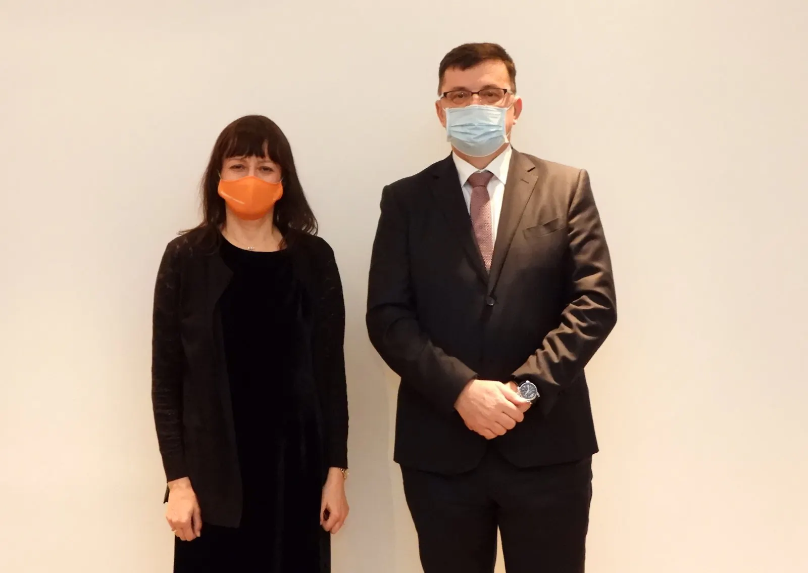 Chairman Tegeltija Talks with Head of CE Office Uromova