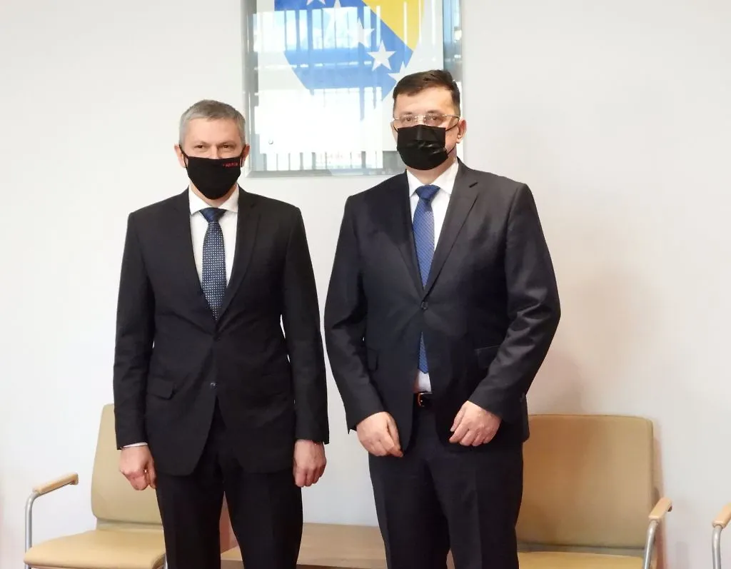 Chairman Tegeltija Talks with Ambassador of Republic of Belarus