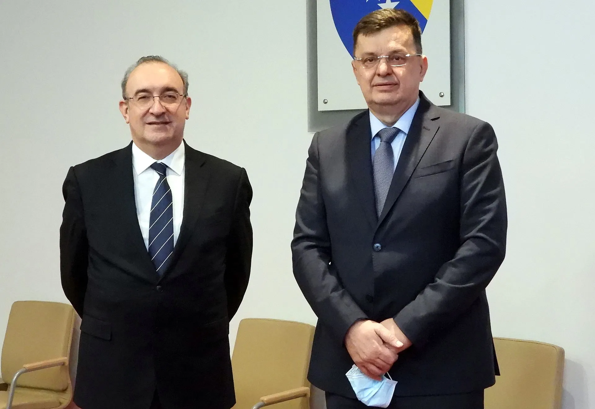 Chairman Tegeltija with Turkish Ambassador in BIH