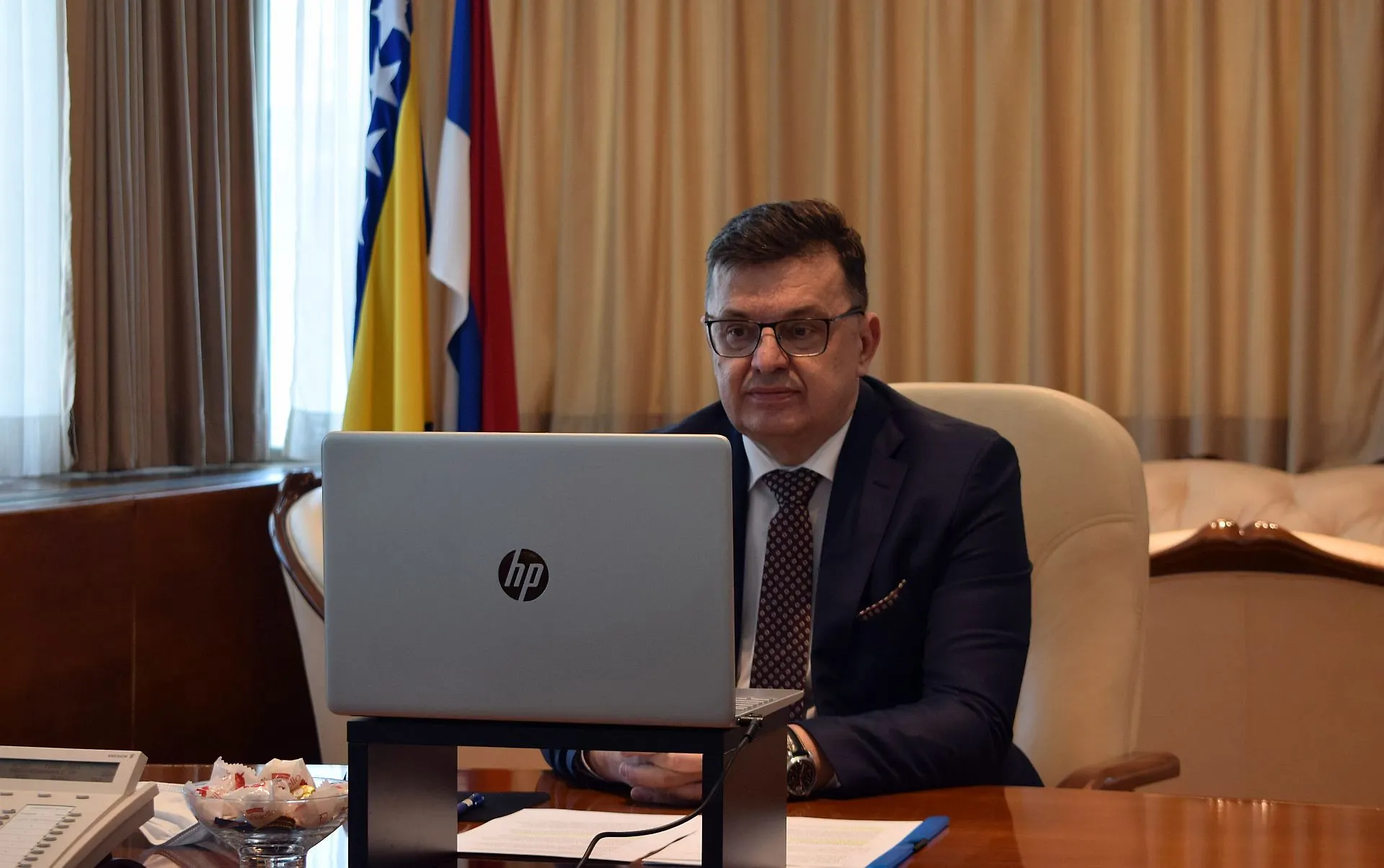 Chairman Tegeltija Talks with USAID Mission Director