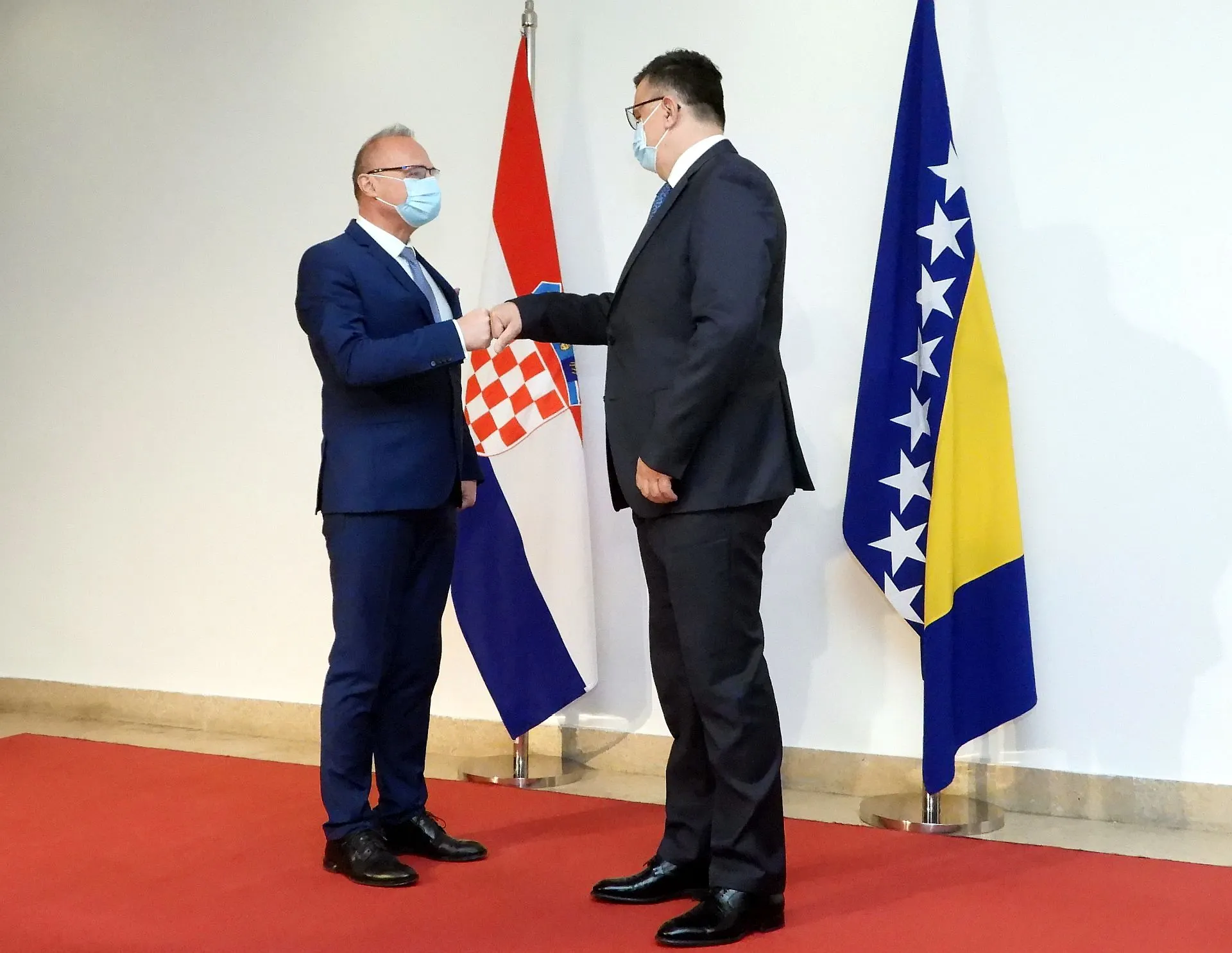 Chairman Tegeletija Talks with Croatian Minister of Foreign and European Affairs Radman Grlić