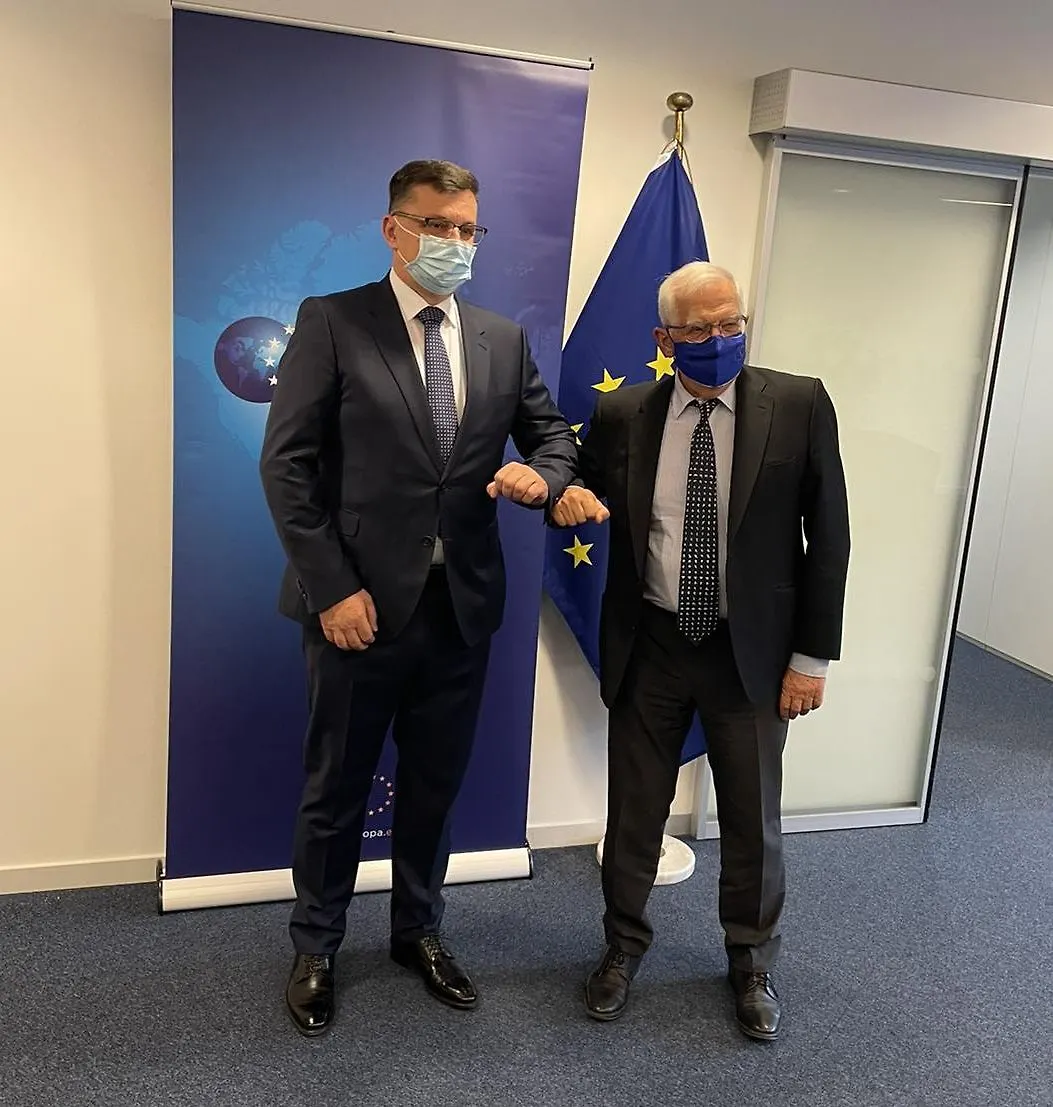 Chairman Tegeltija Talks in Brussels with EU High Representative Borrell