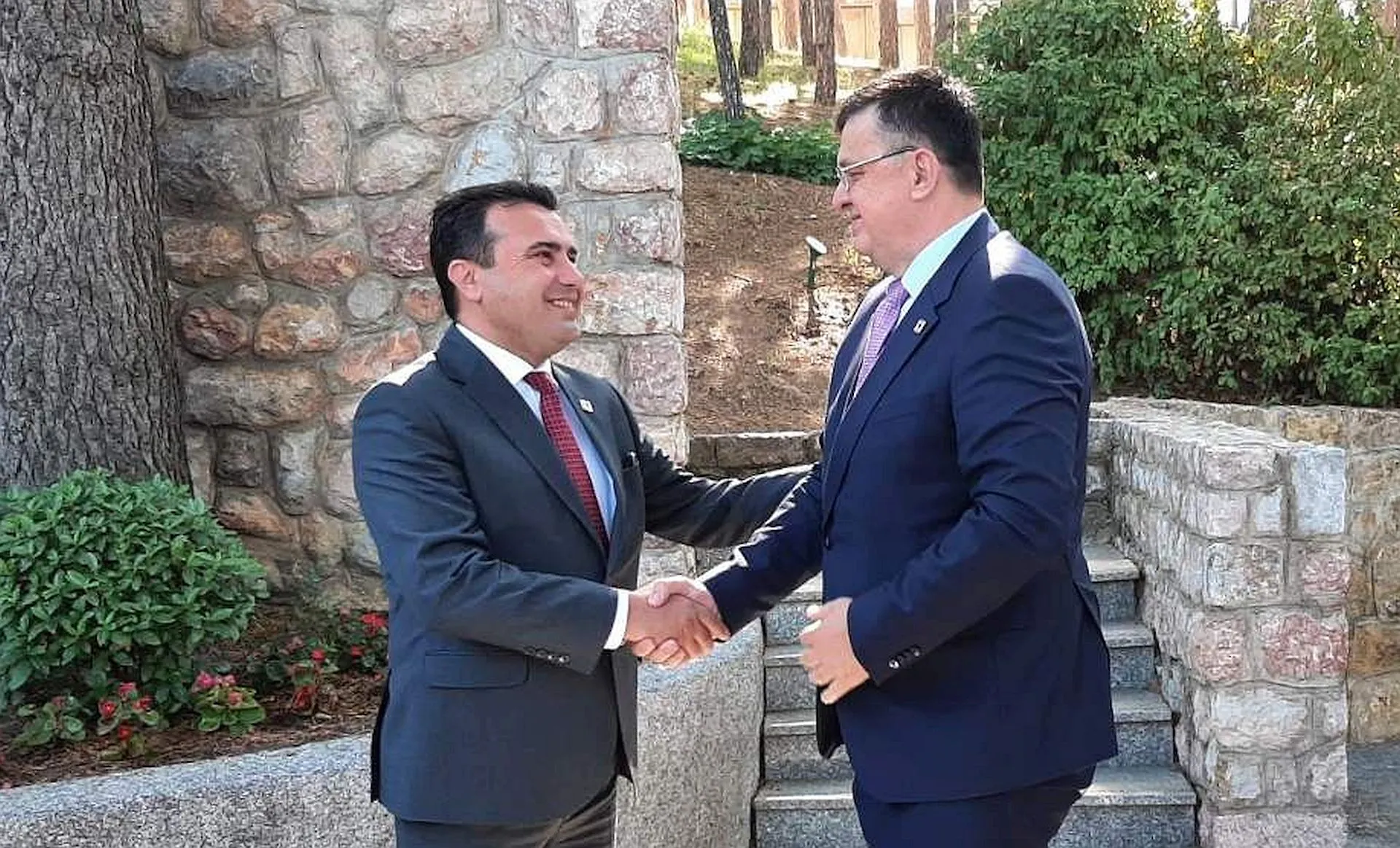Tegeltija Talks with Zaev in Ohrid