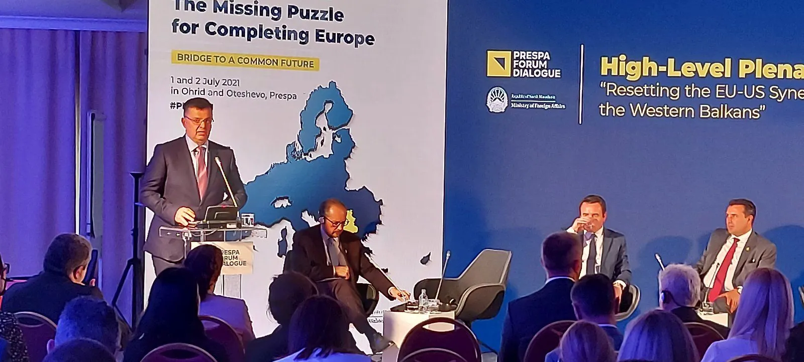 
Predsjedavajući Tegeltija na Međunarodnoj konferenciji o Zapadnom Balkanu u Ohridu
