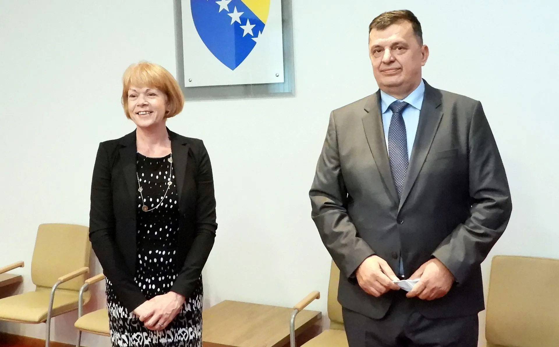 Chairman Tegeltija Talks with British Minister Morton