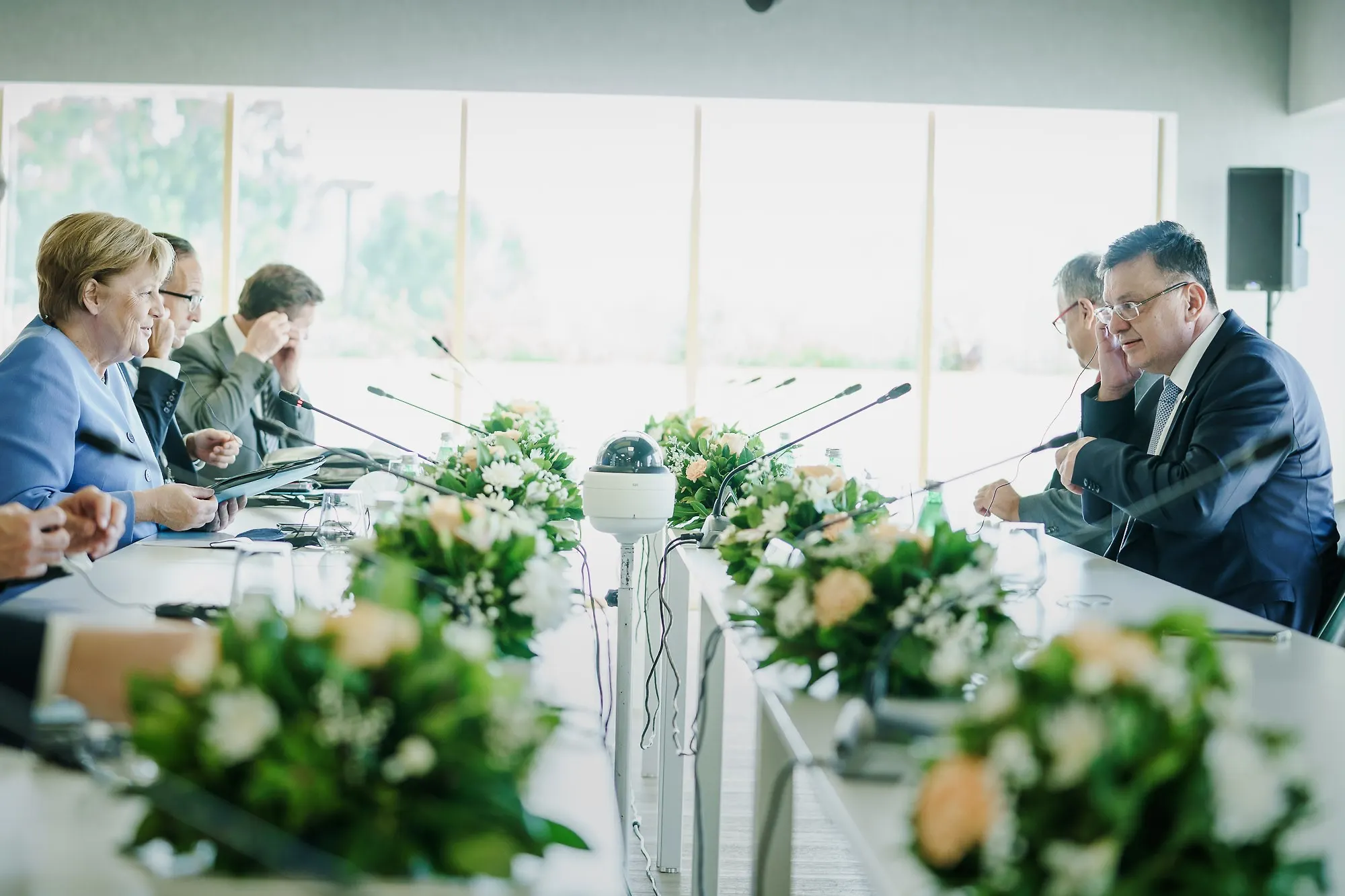 Chairman Tegeltija Talks with Chancellor Merkel