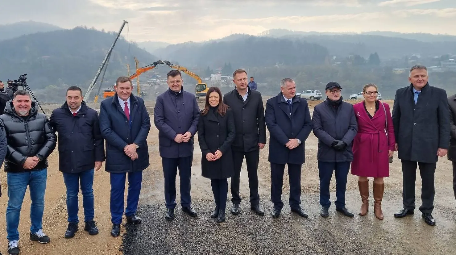 Chairman Tegeltija in Doboj at Ceremony of Corridor V c Section Works Commencement