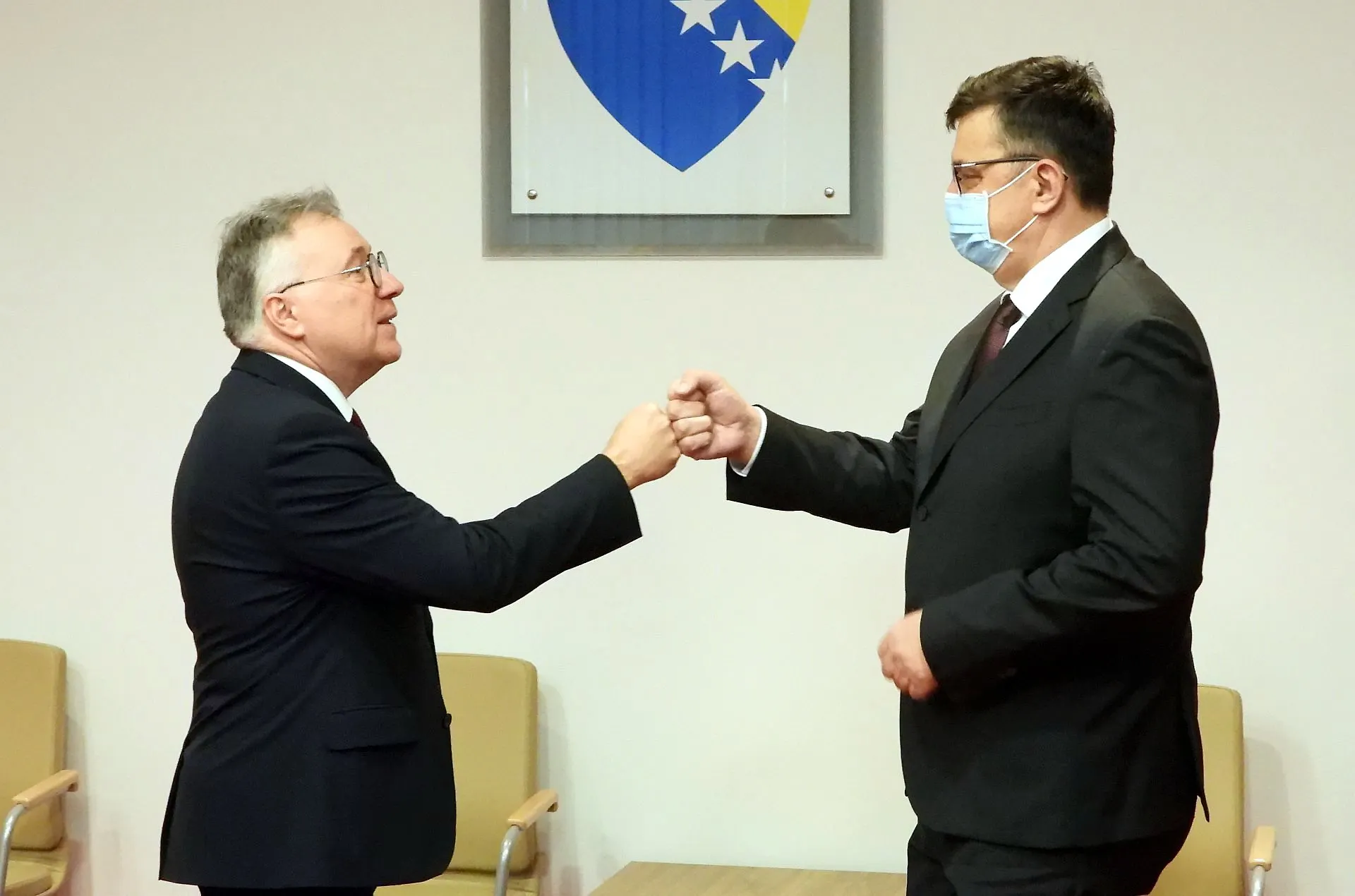 Chairman Tegeltija Talks with Ambassador of Russian Federation in BIH