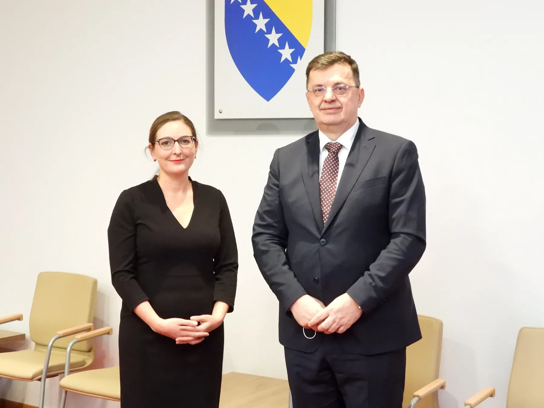 Chairman Tegeltija Talks with EBRD Mission in BIH Chief