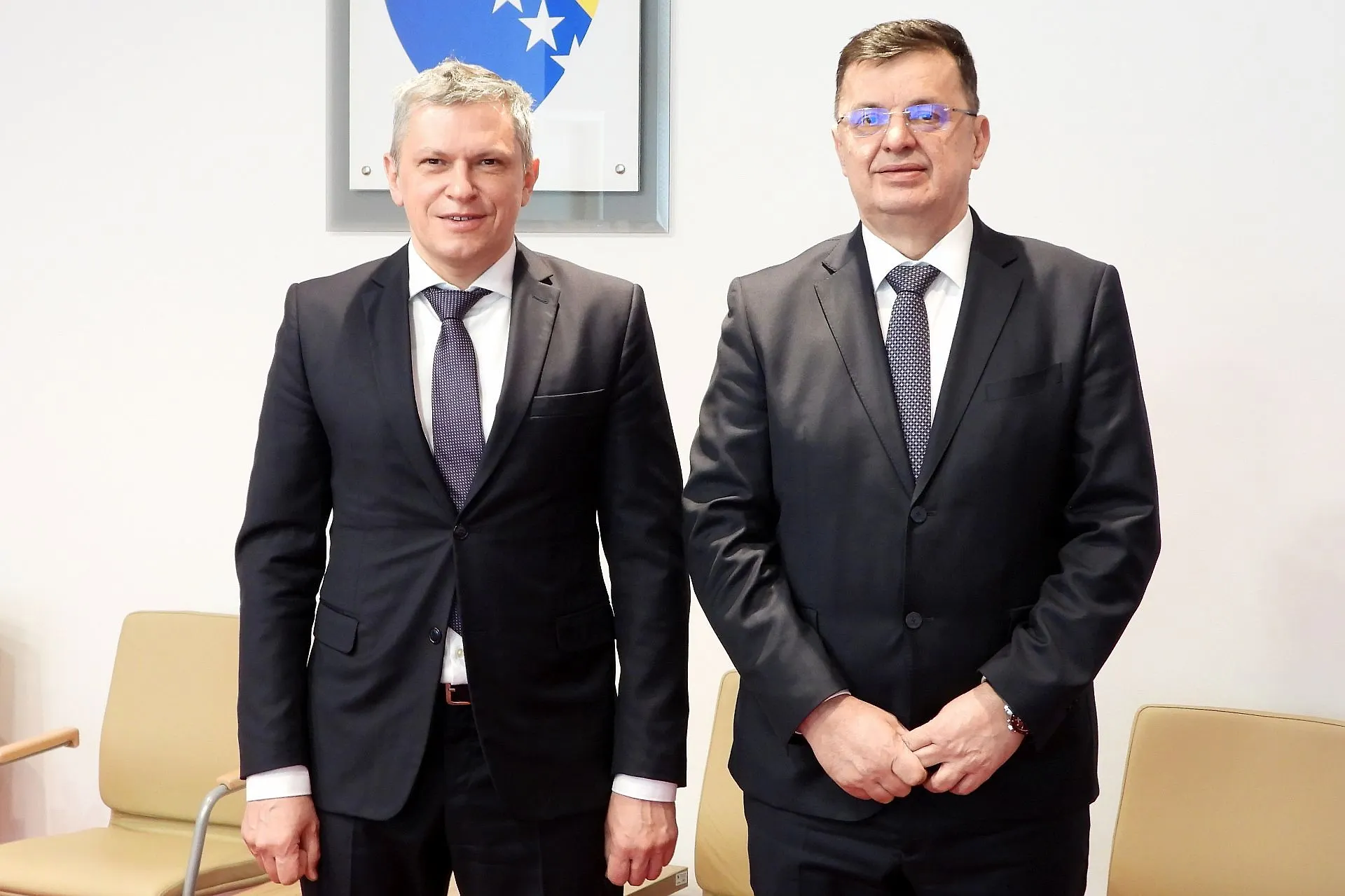 Chairman Tegeltija with Ambassador Ponomarev