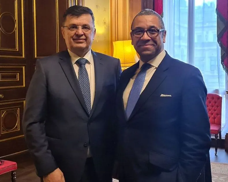 Chairman Tegeltija Talks with Minister in London