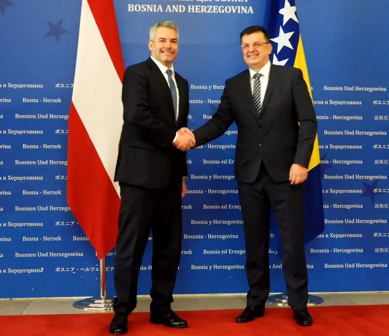 Predsjedavajući Tegeltija razgovarao sa saveznim kancelarom Nehammerom (VIDEO)